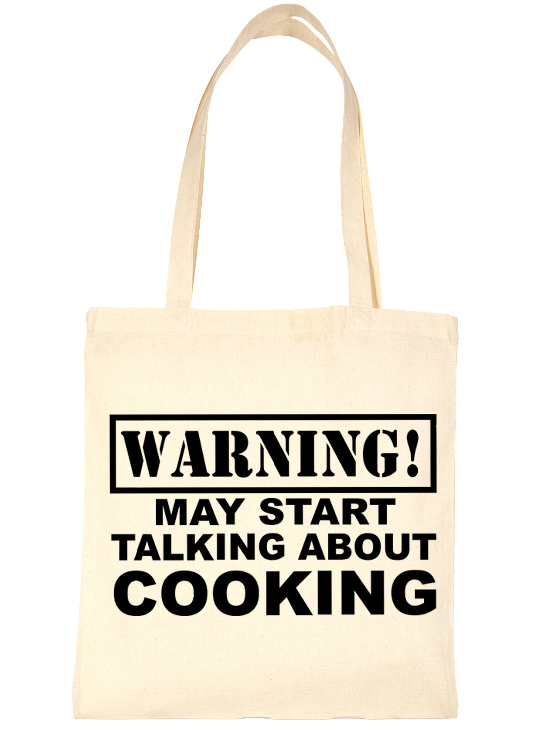Warning May Talk About Cooking Chef Bag For Life Shopping Tote Bag
