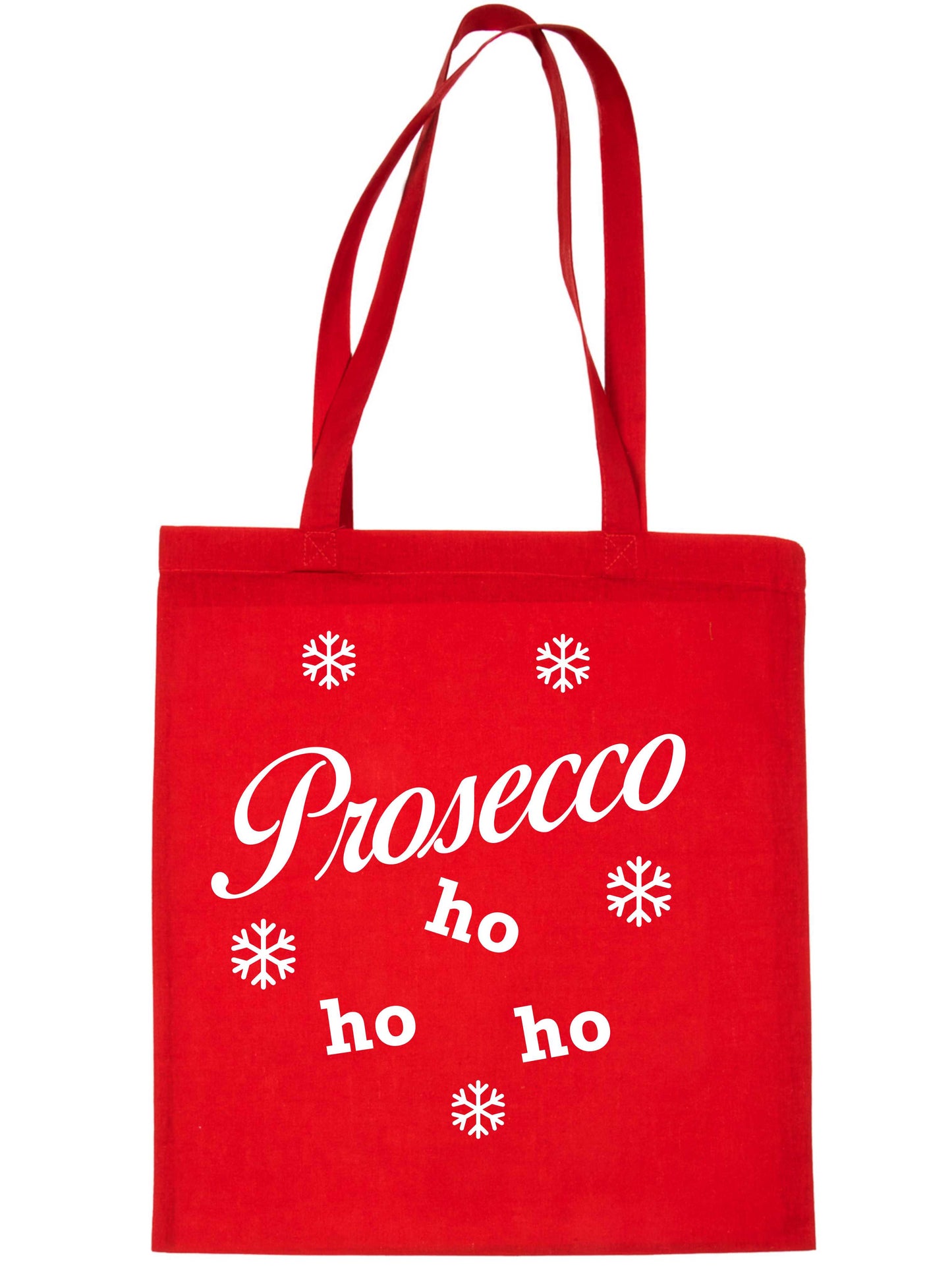 Prosecco Ho Ho Ho Christmas Gift Funny Slogan Shopping Tote Bag For Life