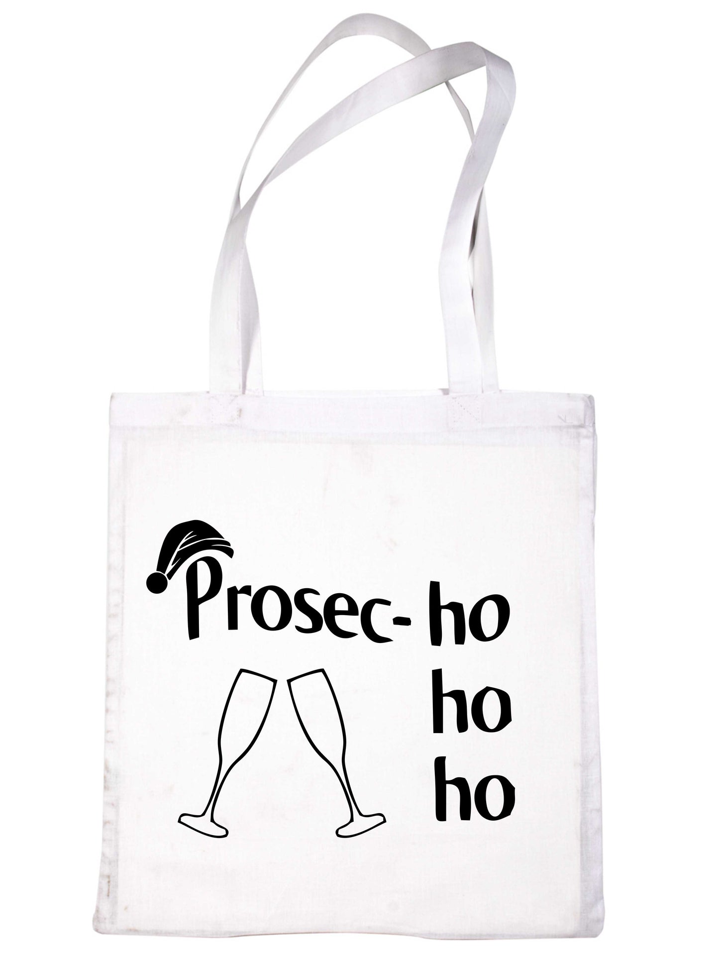 Prosec-Ho Prosecco Christmas Gift Funny Xmas Shopping Tote Bag For Life