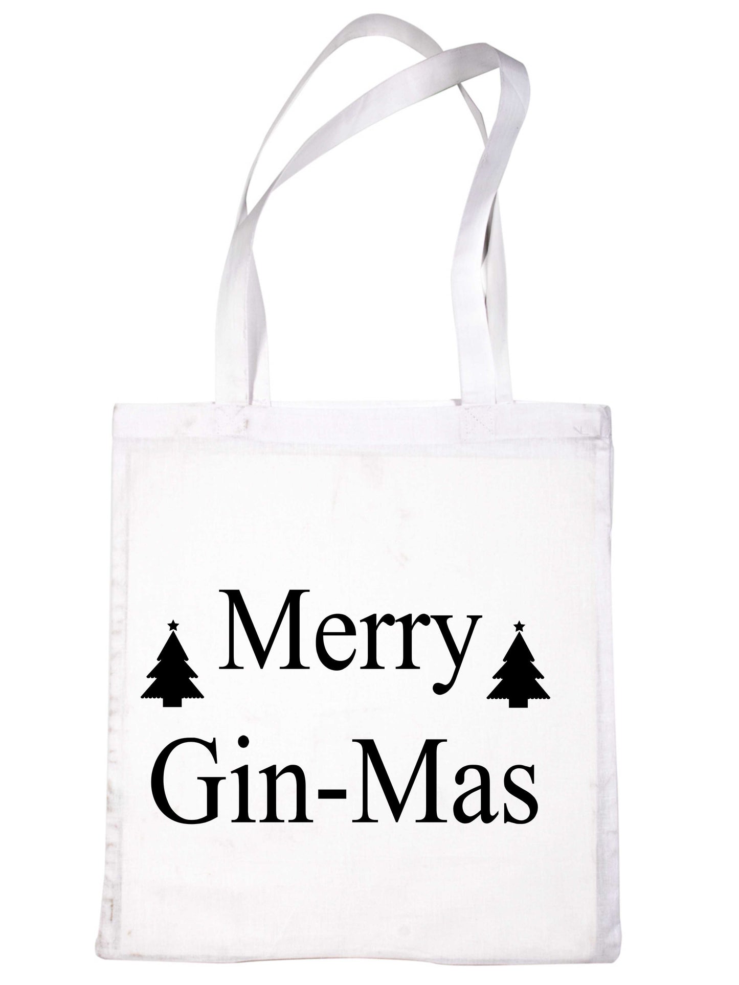 Merry Ginmas Christmas Ladies Woman Xmas Gift Funny Shopping Tote Bag For Life