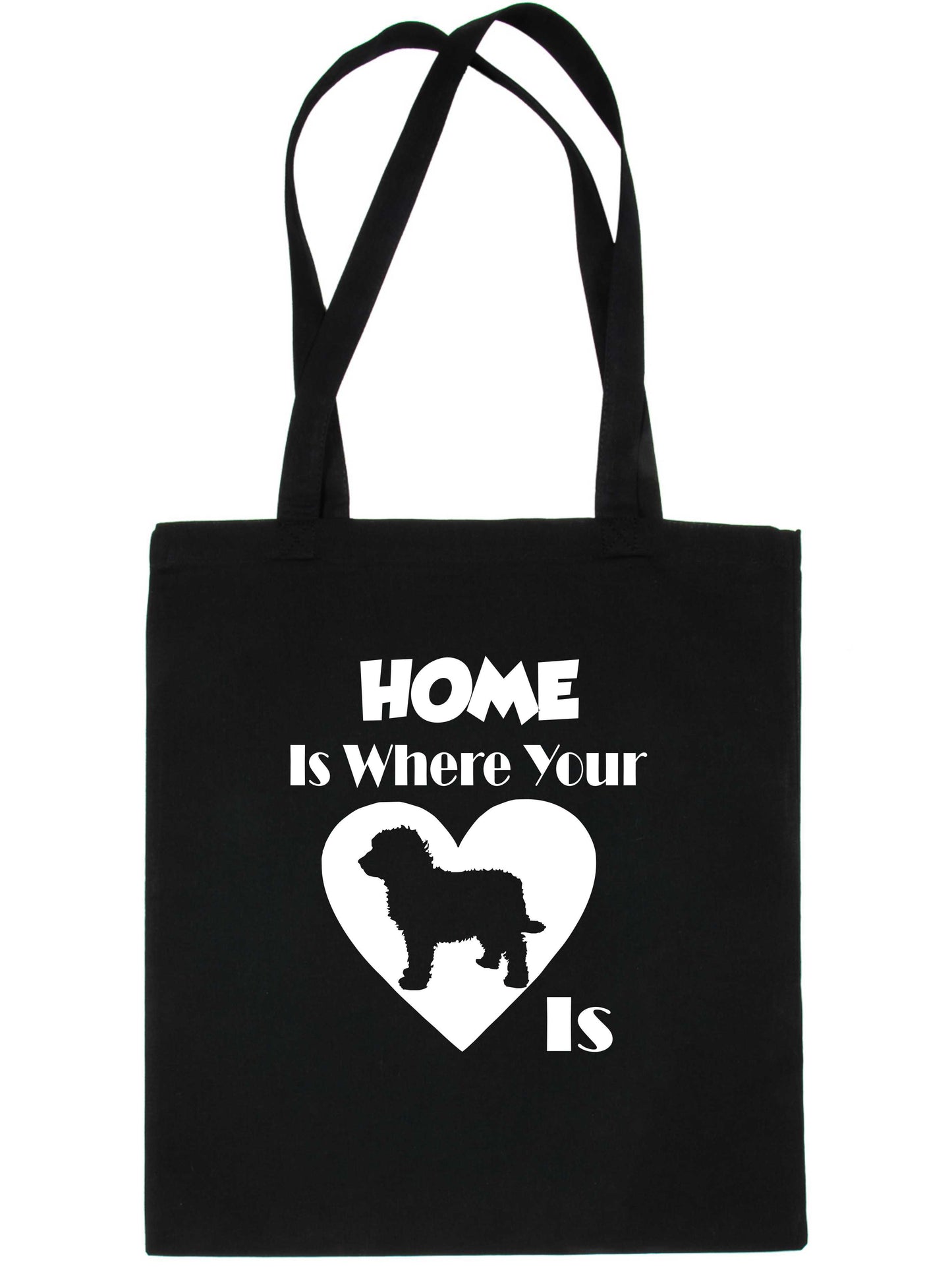 Home Is Where Your Cockapoo Dog Is Funny Dog Lover Gift Shopping Tote Bag