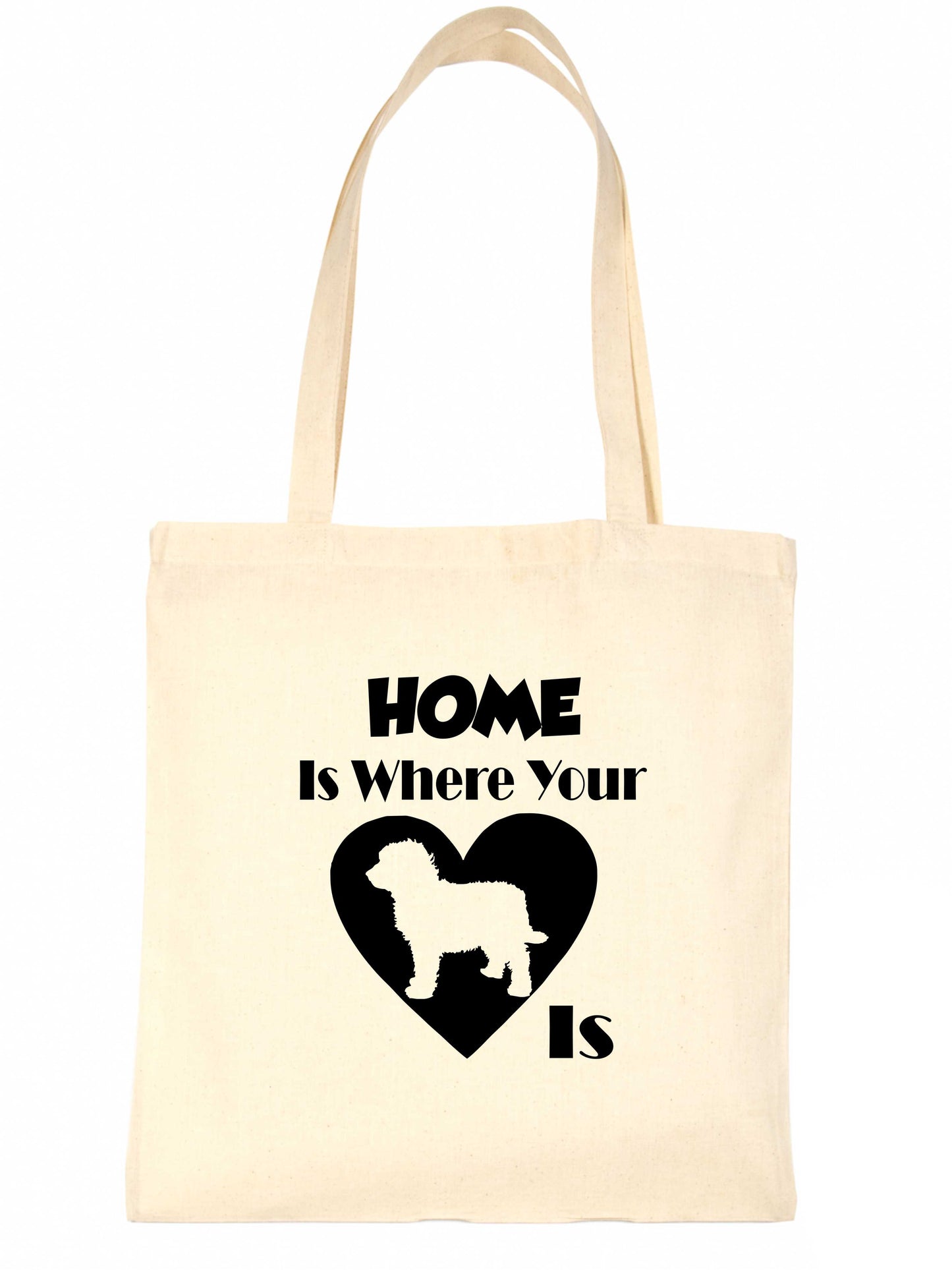 Home Is Where Your Cockapoo Dog Is Funny Dog Lover Gift Shopping Tote Bag