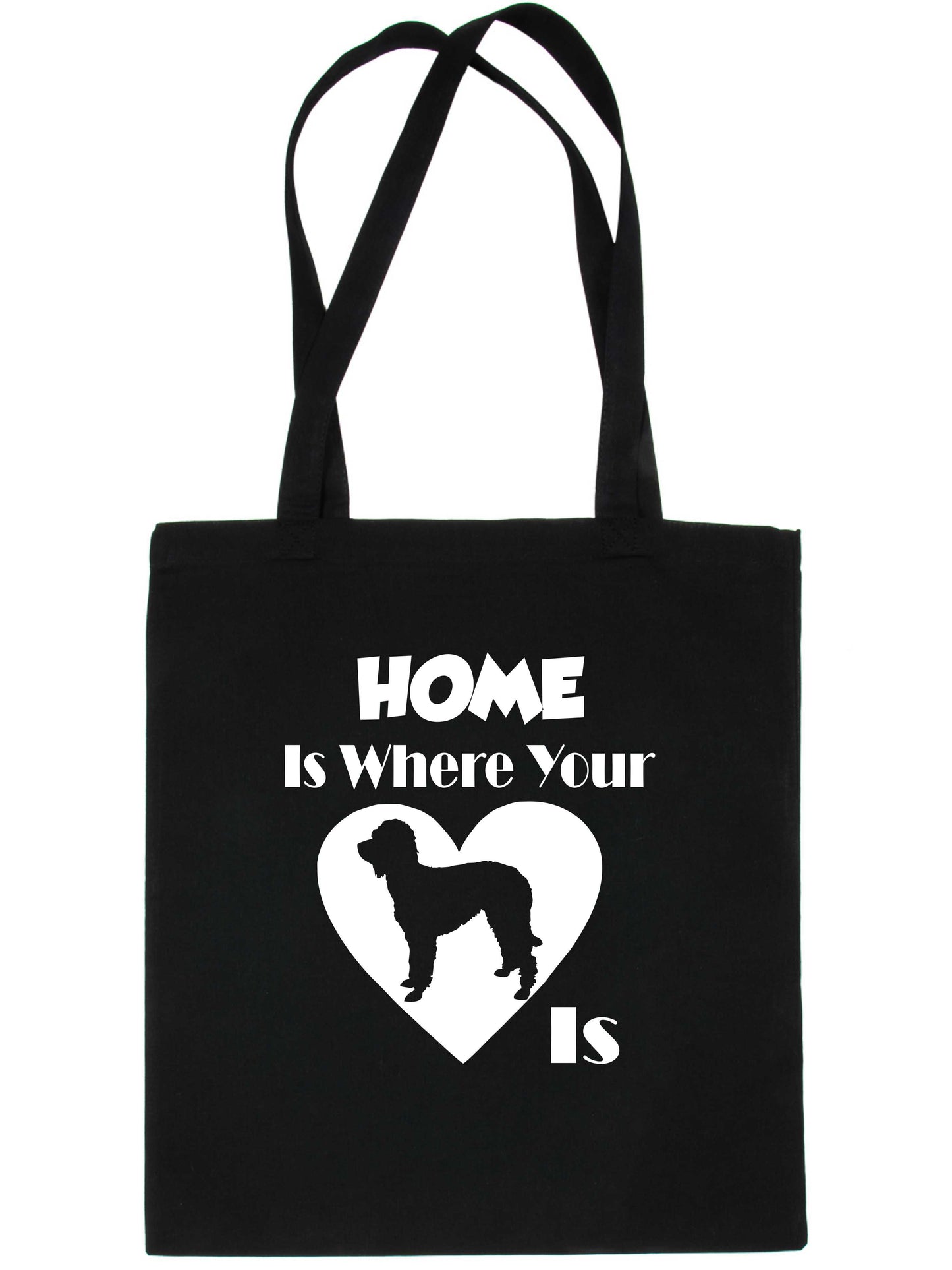 Home Is Where Your Labradoodle Dog Is Funny Dog Lover Gift Shopping Tote Bag
