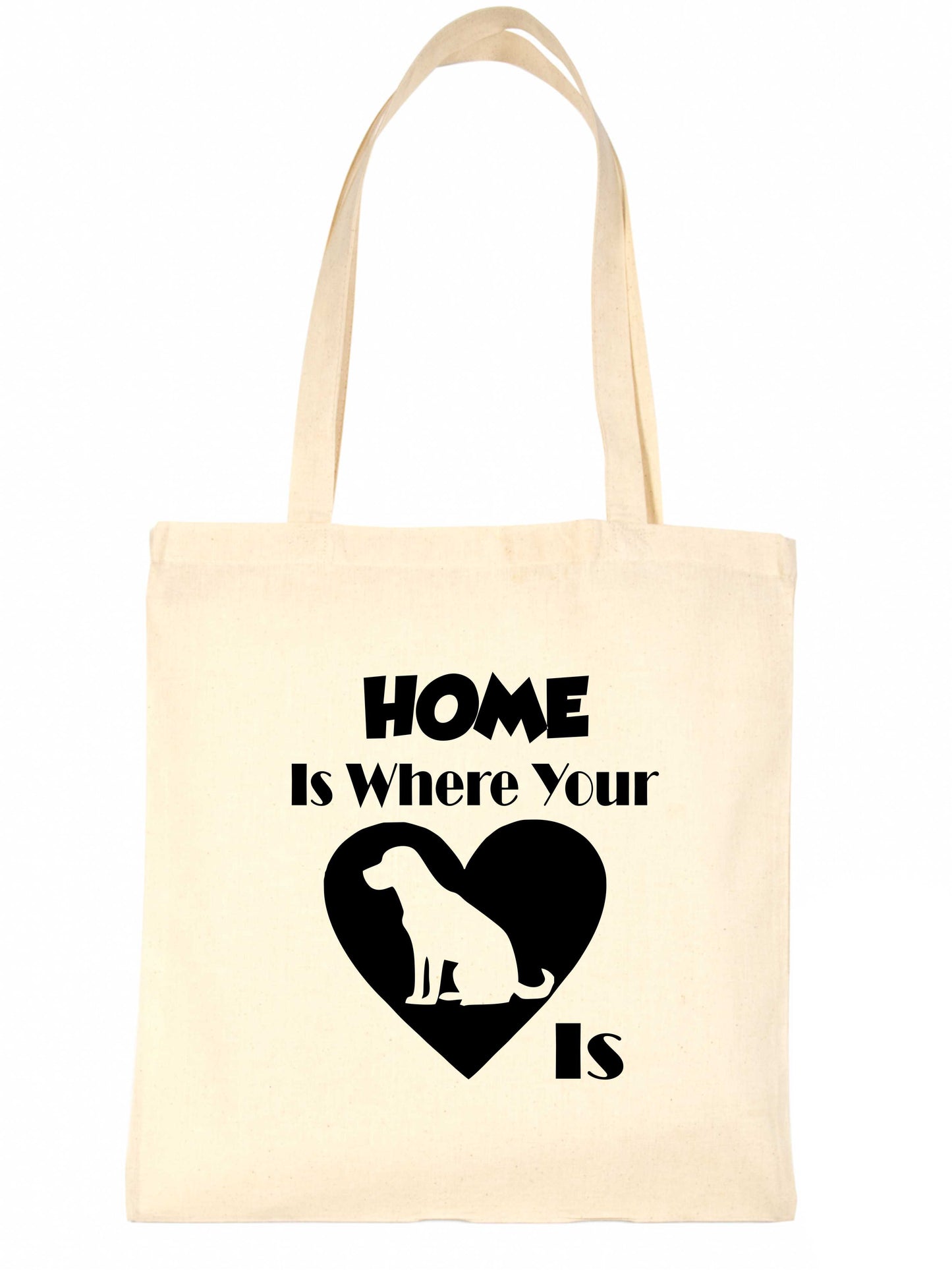 Home Is Where Your Labrador Dog Is Funny Dog Lover Gift Shopping Tote Bag