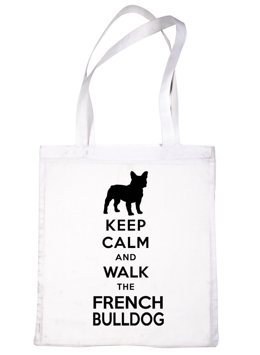 Keep Calm & Walk The French Bulldog Funny Dog Lover Gift Shopping Tote Bag