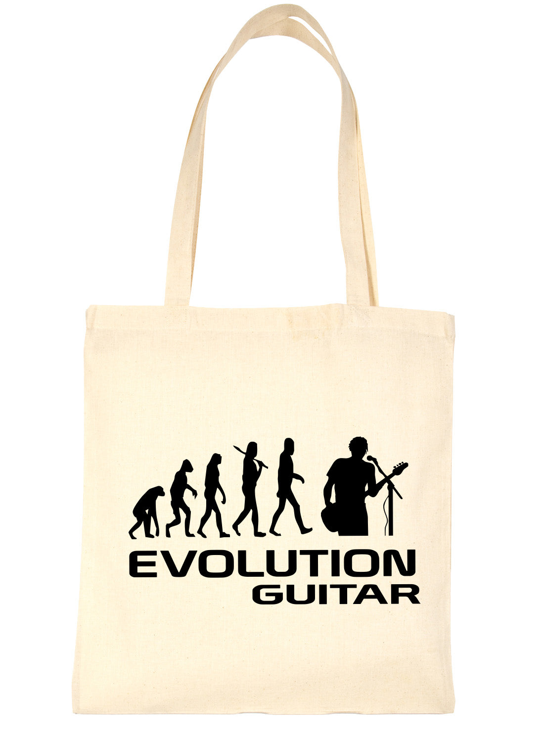 Evolution Of Guitar Guitarist Shopping Tote Bag Ladies Gift