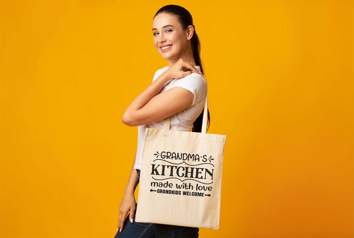 Grandma's Kitchen Funny Bag For Life Shopping Tote Bag