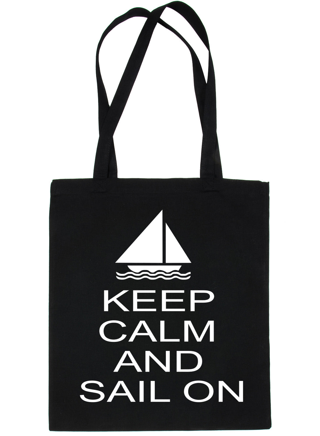 Keep Calm & Sail On Sailing Yatching Shopping Tote Bag Ladies Gift