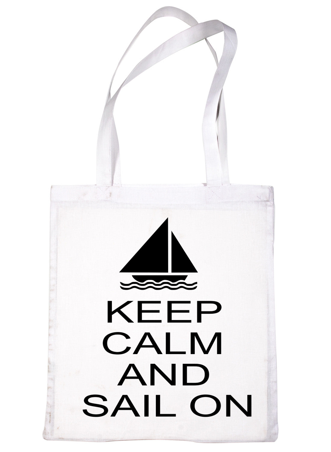 Keep Calm & Sail On Sailing Yatching Shopping Tote Bag Ladies Gift