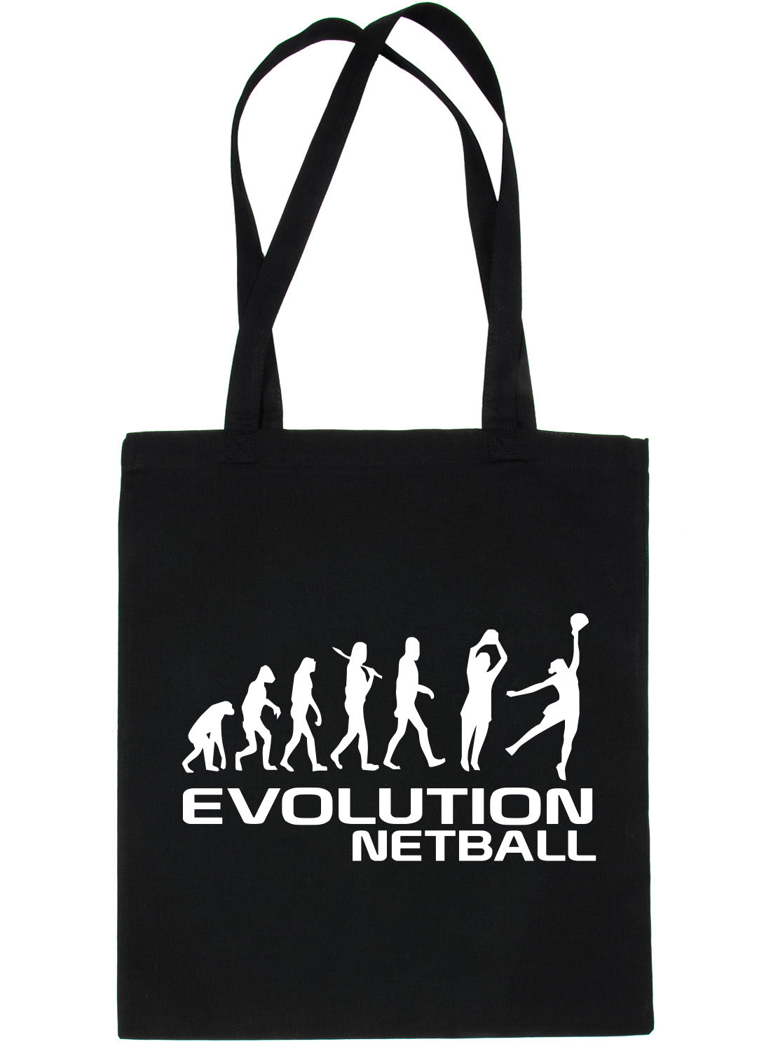 Evolution Of Netball Shopping Tote Bag Ladies Gift