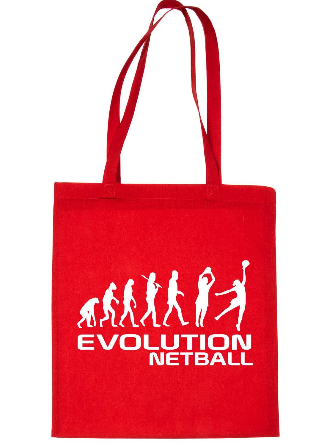 Evolution Of Netball Shopping Tote Bag Ladies Gift