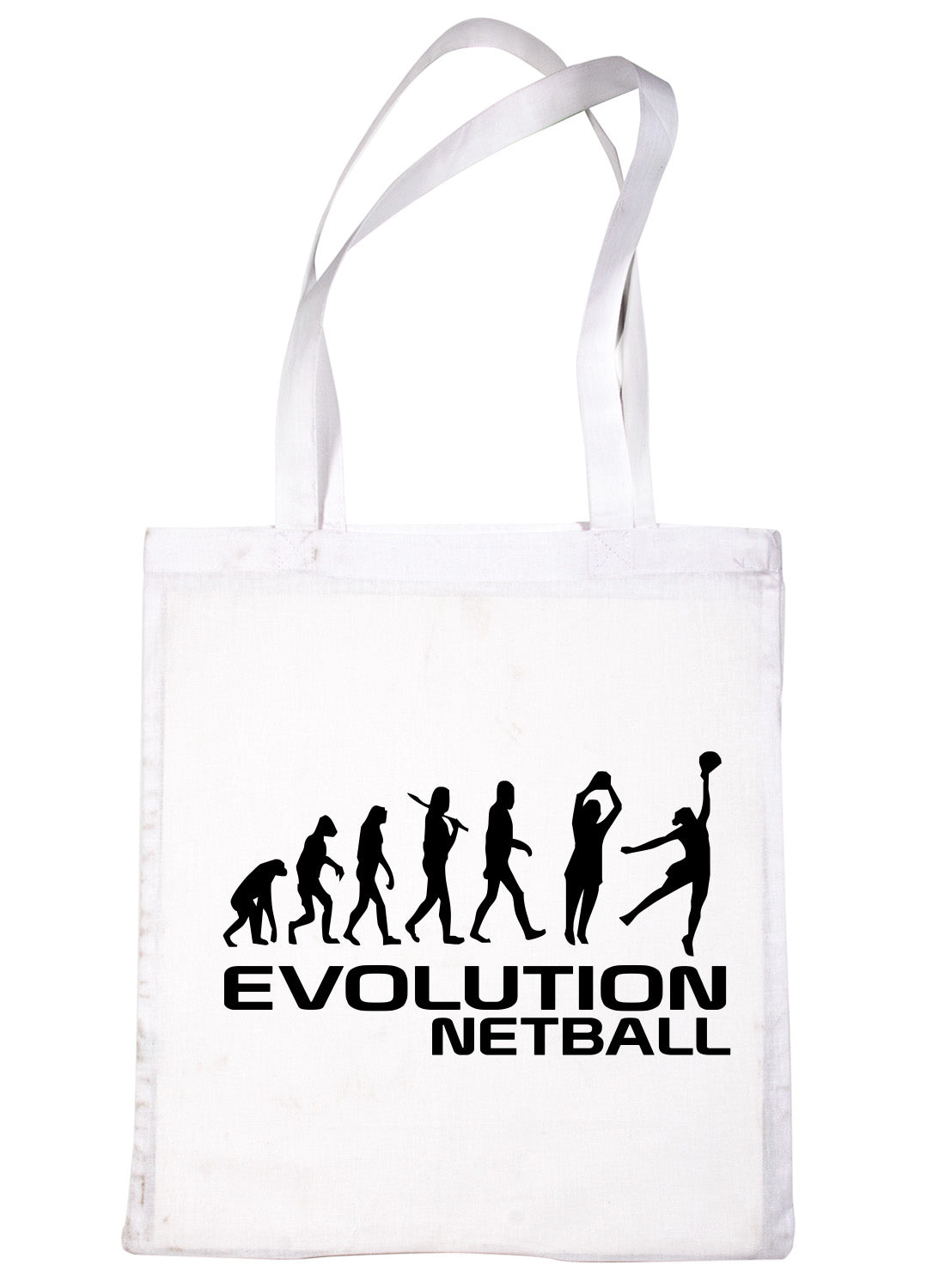 Evolution Of Netball Shopping Tote Bag Ladies Gift
