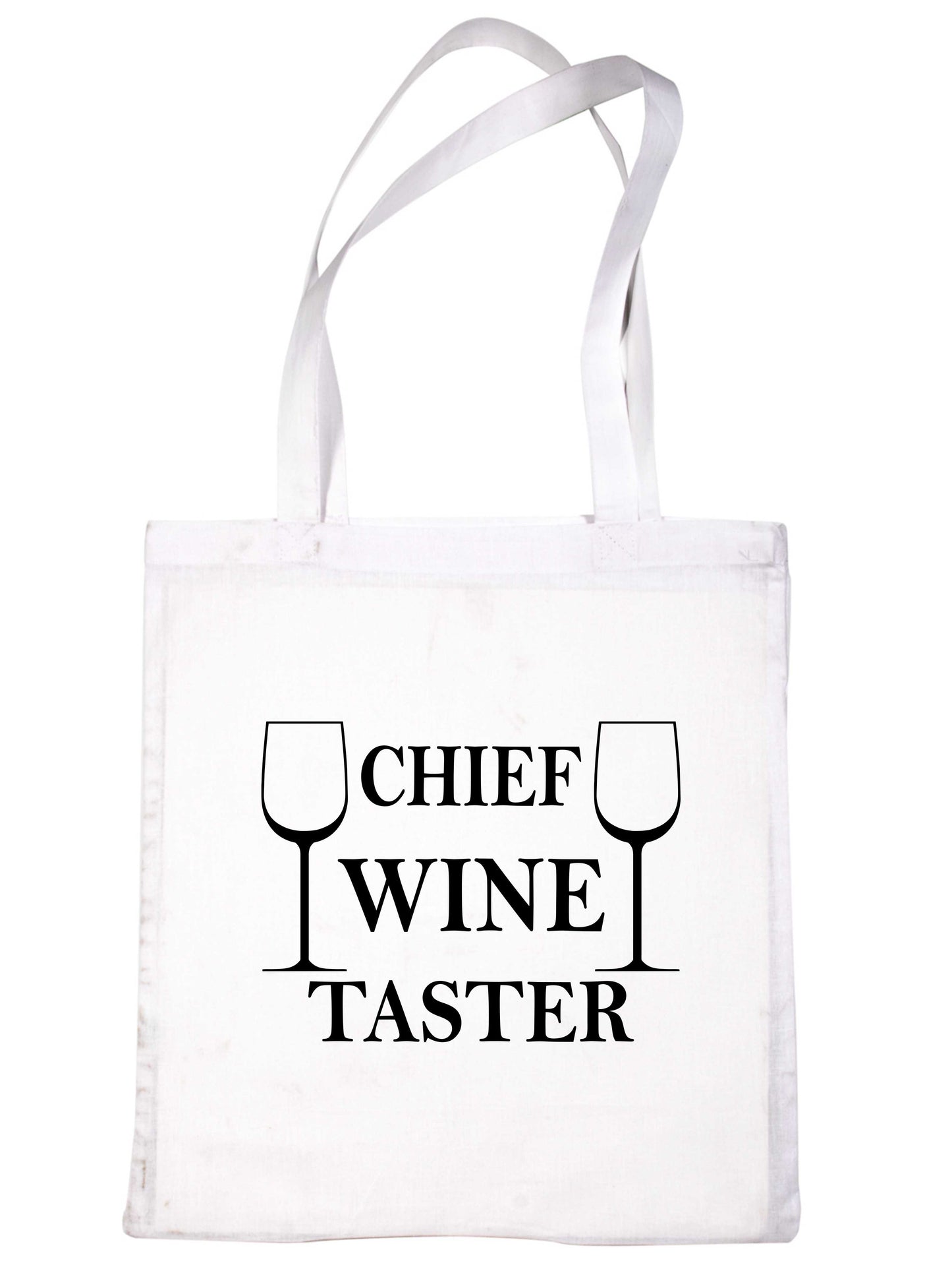Chief Wine Taster Drinking Funny Reusable Shopping Tote Bag