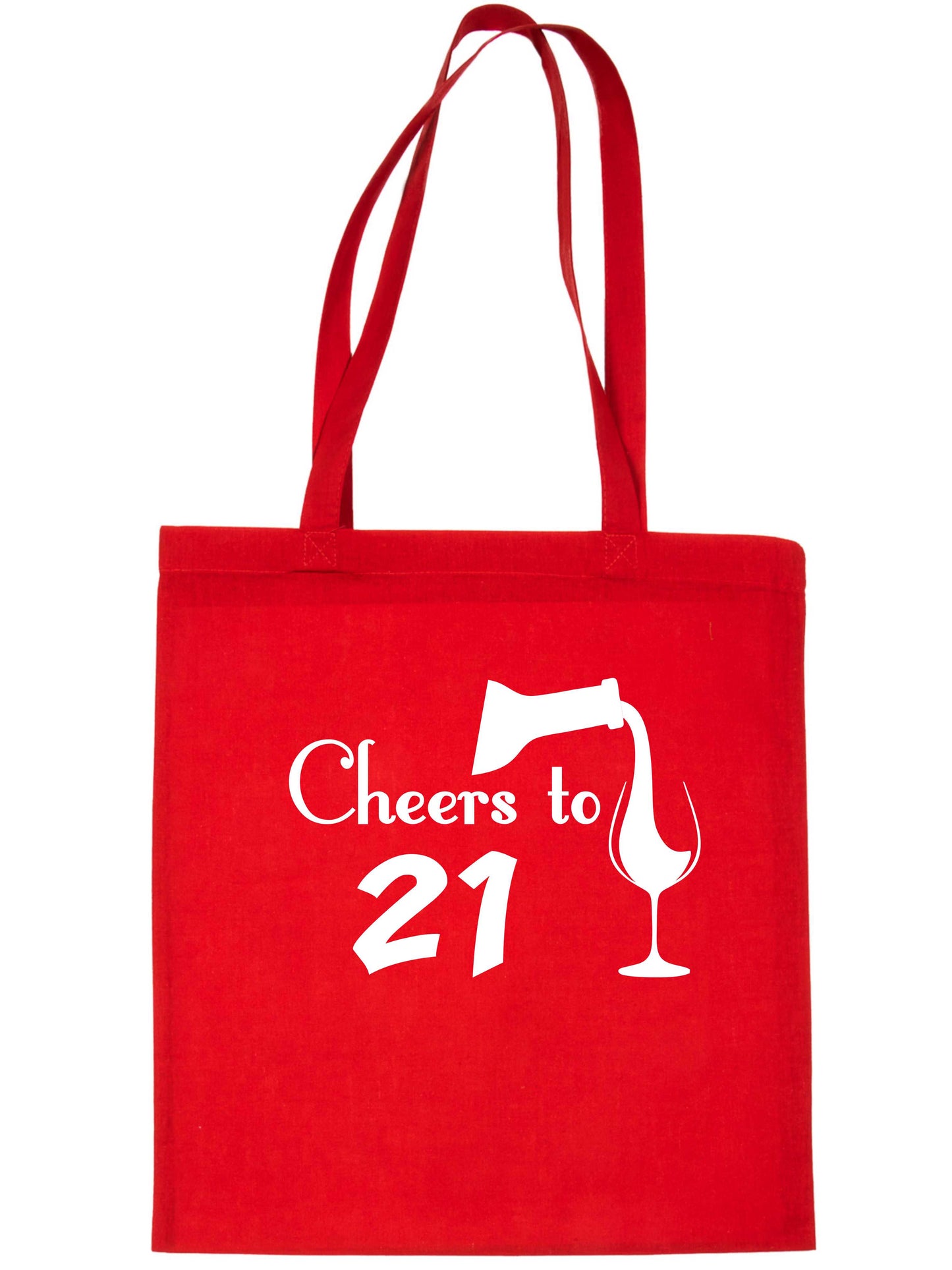 Cheers to Being 21 Birthday Gift For 21 Year Old Reusable Shopping Tote Bag