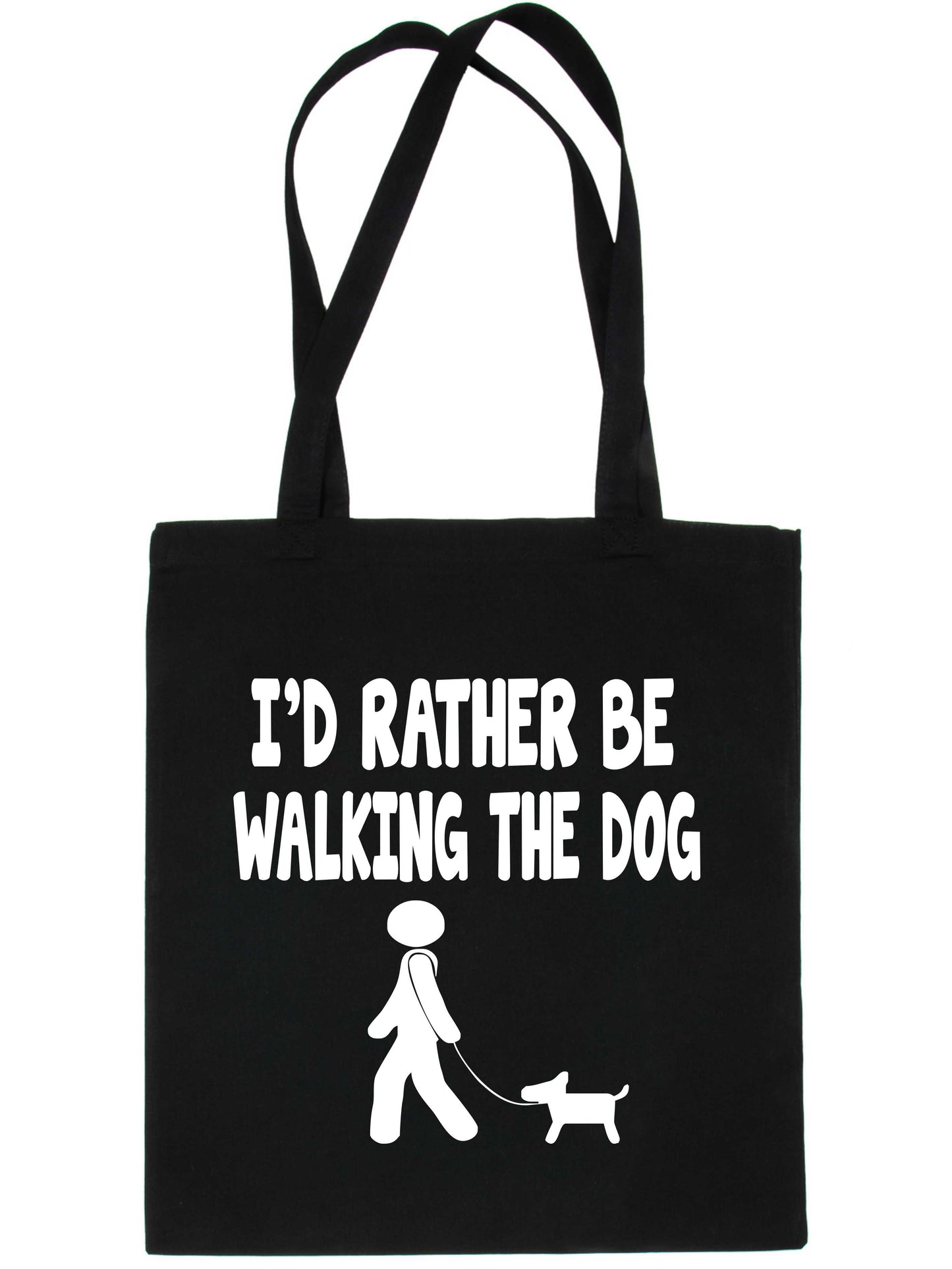 I'd Rather Be Walking The Dog Funny Shopping Tote Bag For Life