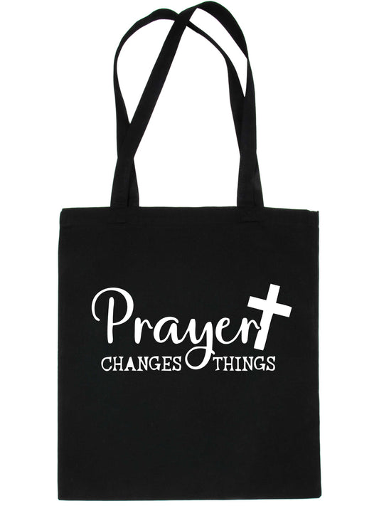 Prayer Changes Things Religious Church Fete Worship Tote Bag Shopping Bag