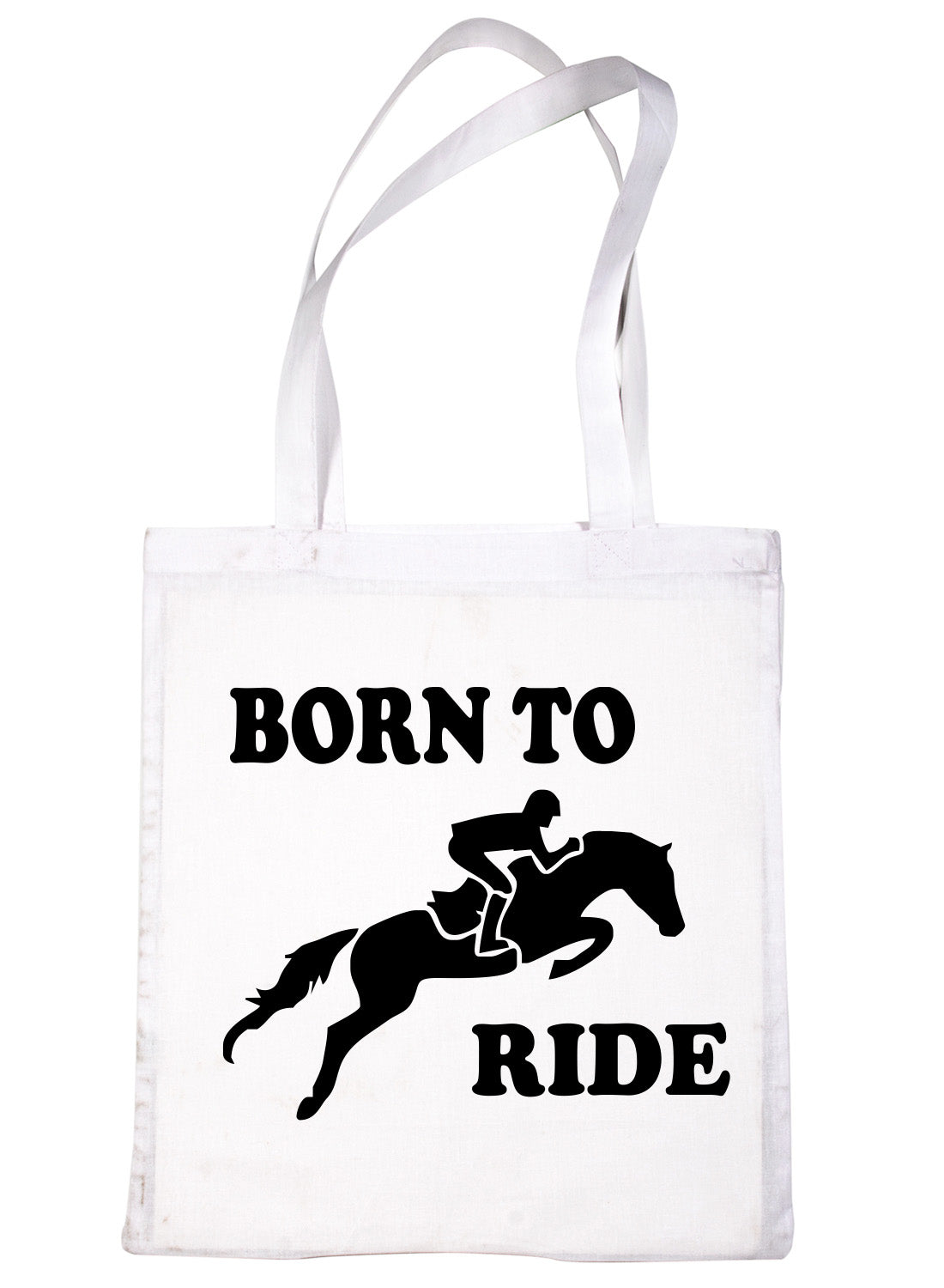 Born To Ride Horse Riding Ponies Shopping Tote Bag Ladies Gift