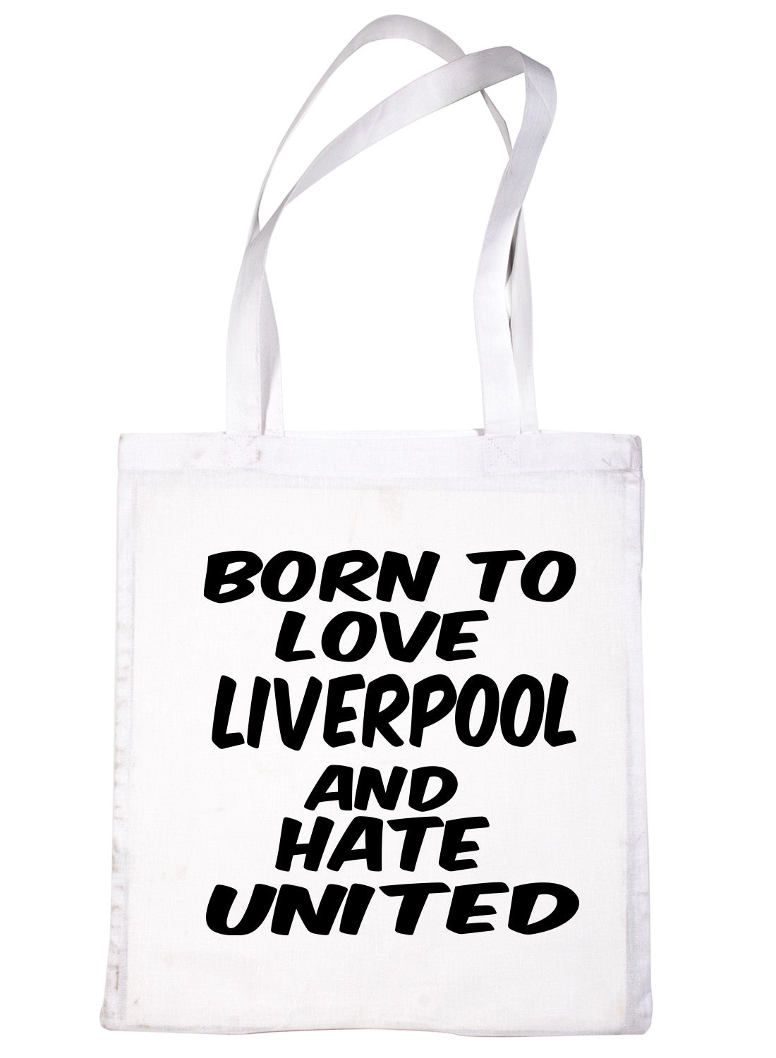 Born To Love Liverpool Football Shopping Tote Bag Ladies Gift
