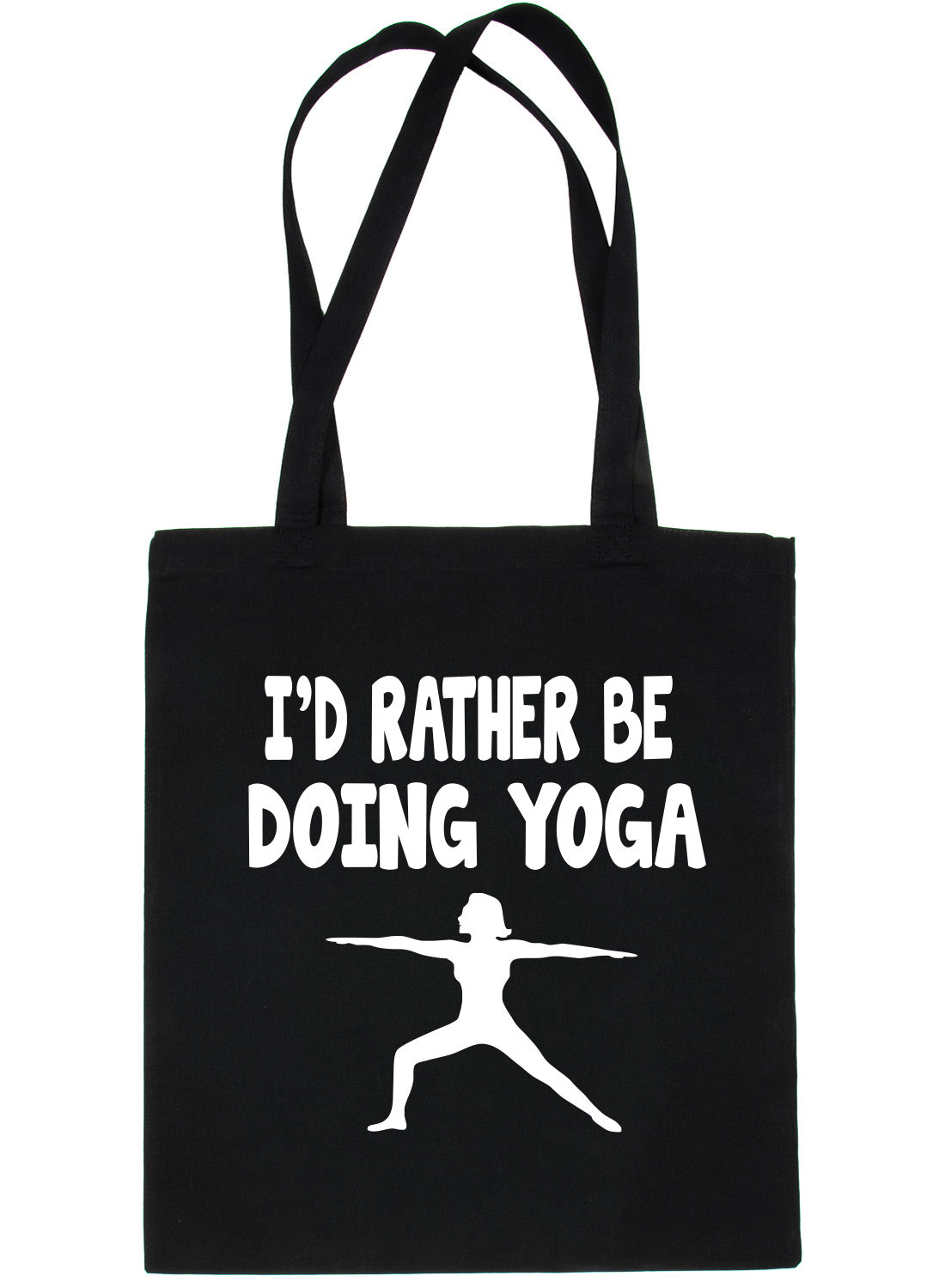 I'd Rather Be Doing Yoga Workout Pilates Shopping Tote Bag Ladies Gift