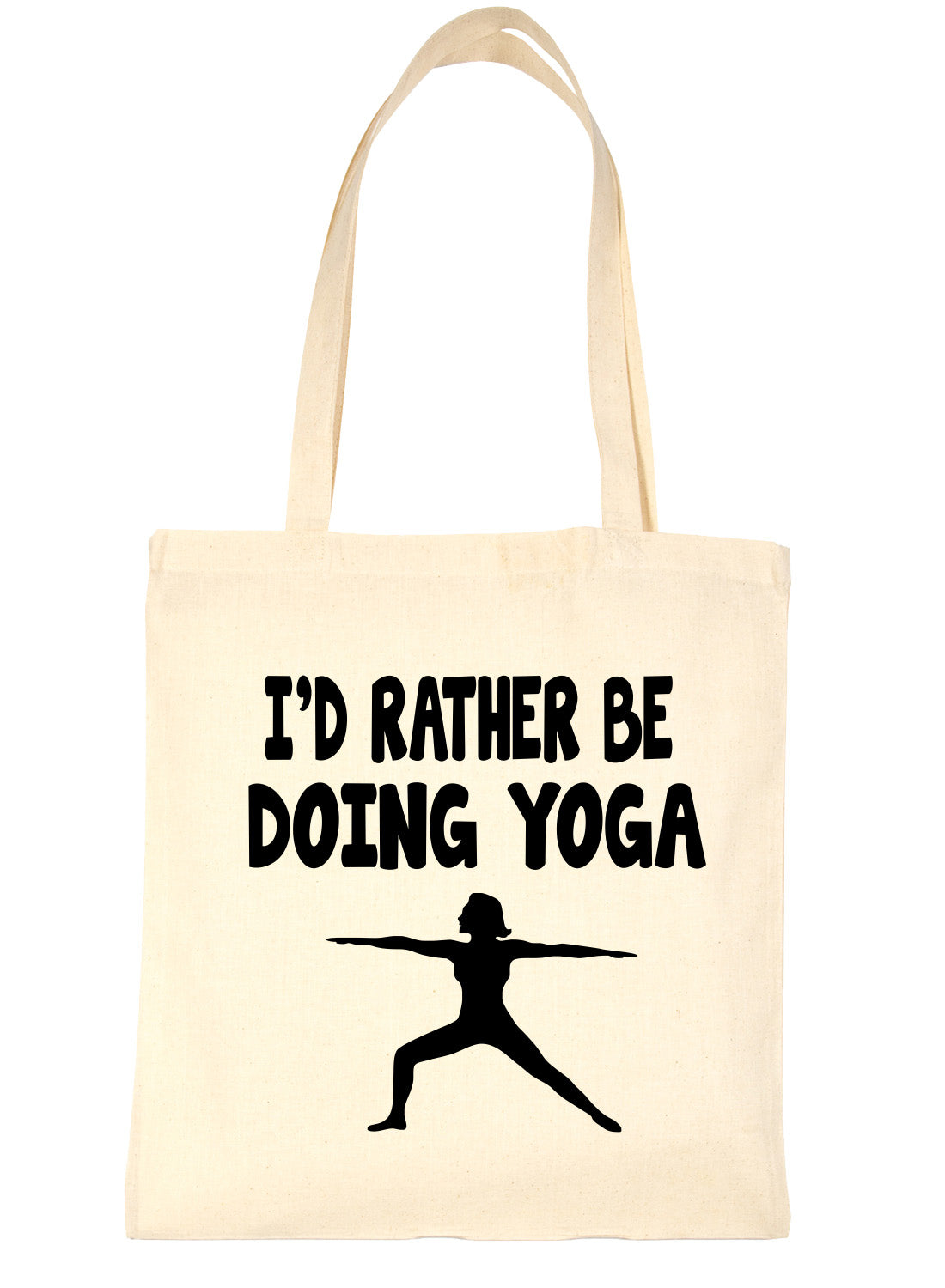 I'd Rather Be Doing Yoga Workout Pilates Shopping Tote Bag Ladies Gift