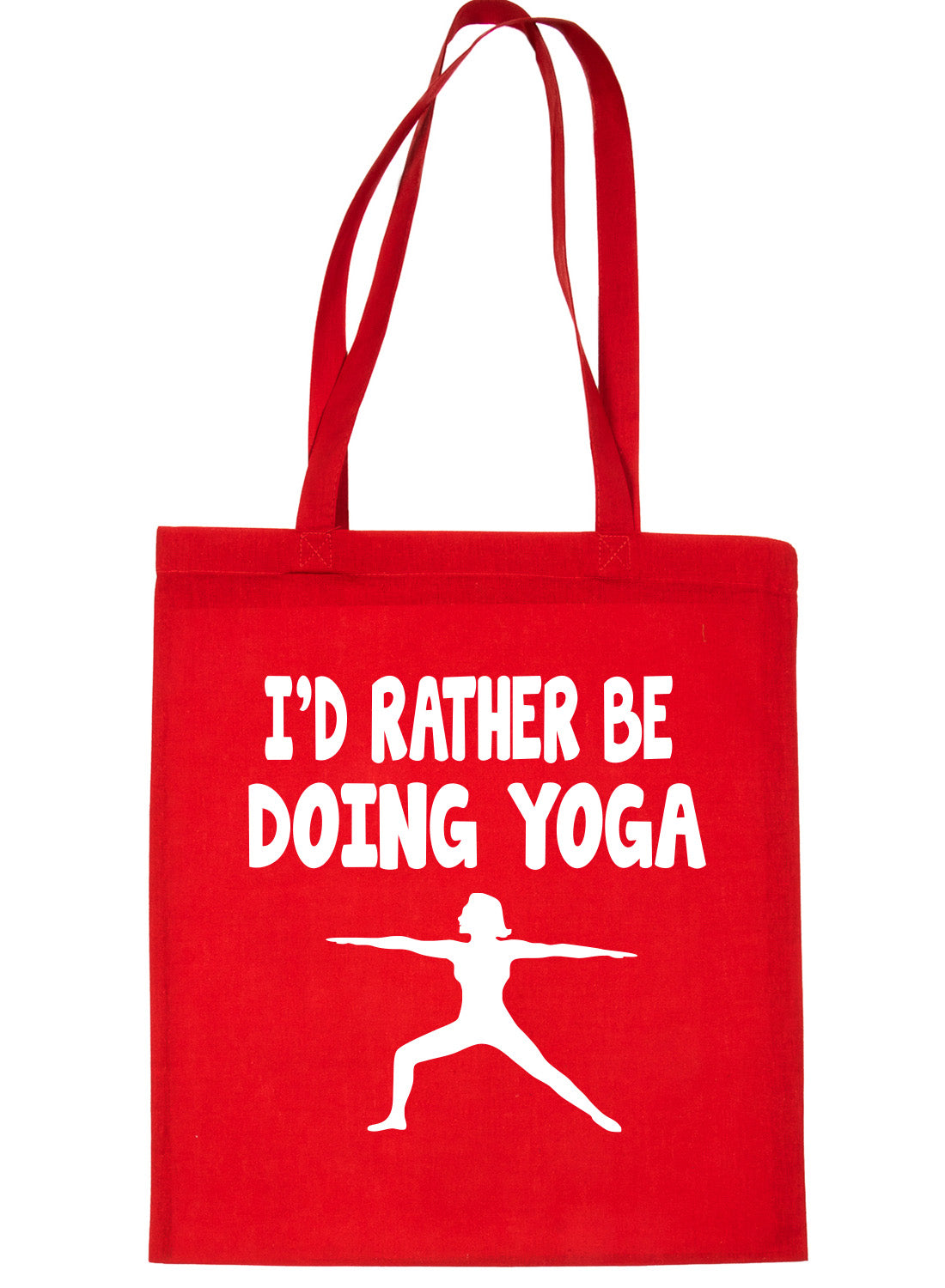 I'd Rather Be Doing Yoga Workout Pilates Shopping Tote Bag Ladies Gift
