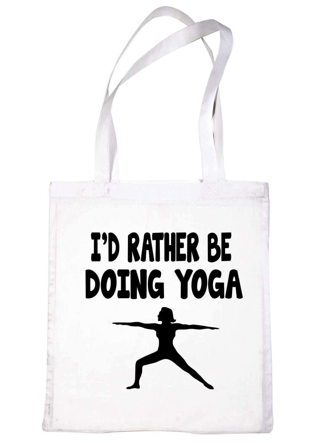 I'd Rather Be Doing Yoga Workout Pilates Shopping Tote Bag Ladies Gift
