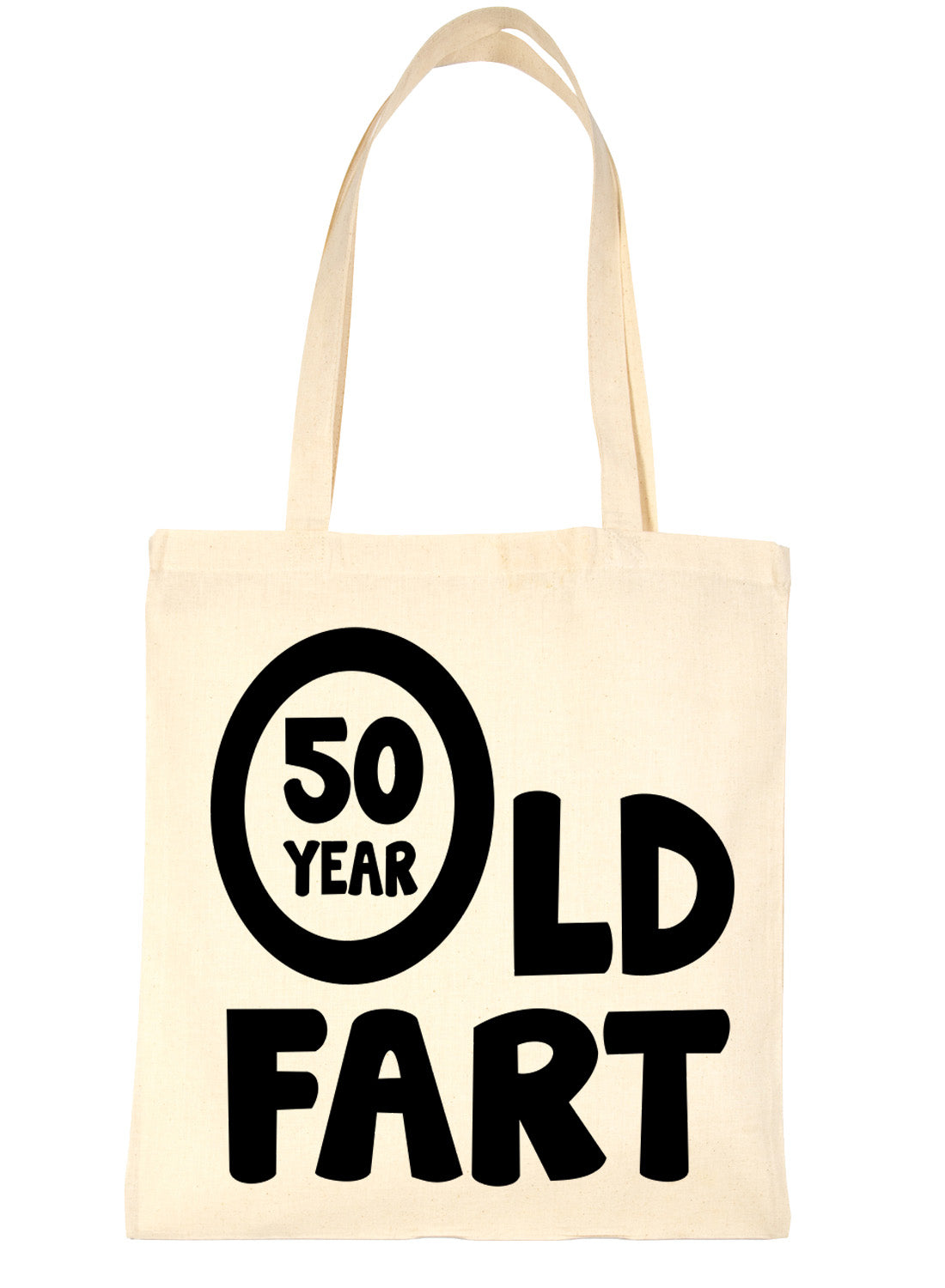 50 Year Old Fart Birthday Funny Shopping Tote Bag Ladies Gift