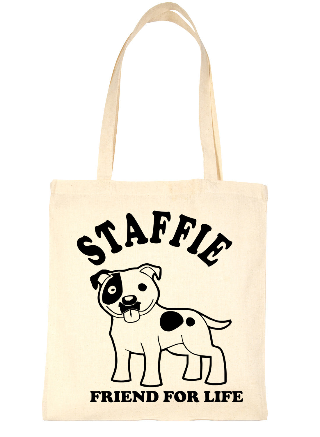 Staffie Bull Terrier Dog Lover Present Shopping Tote Bag Ladies Gift