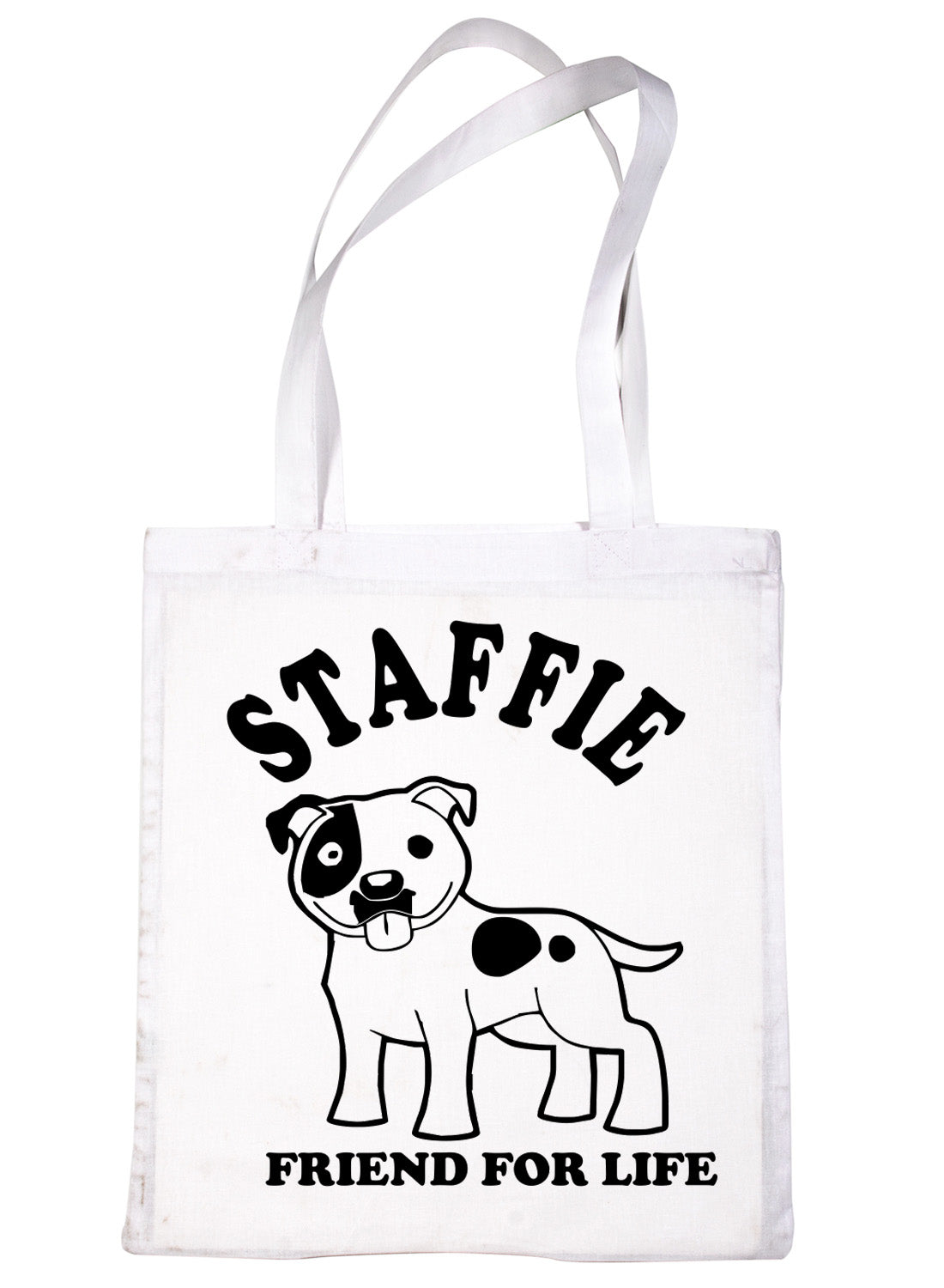 Staffie Bull Terrier Dog Lover Present Shopping Tote Bag Ladies Gift