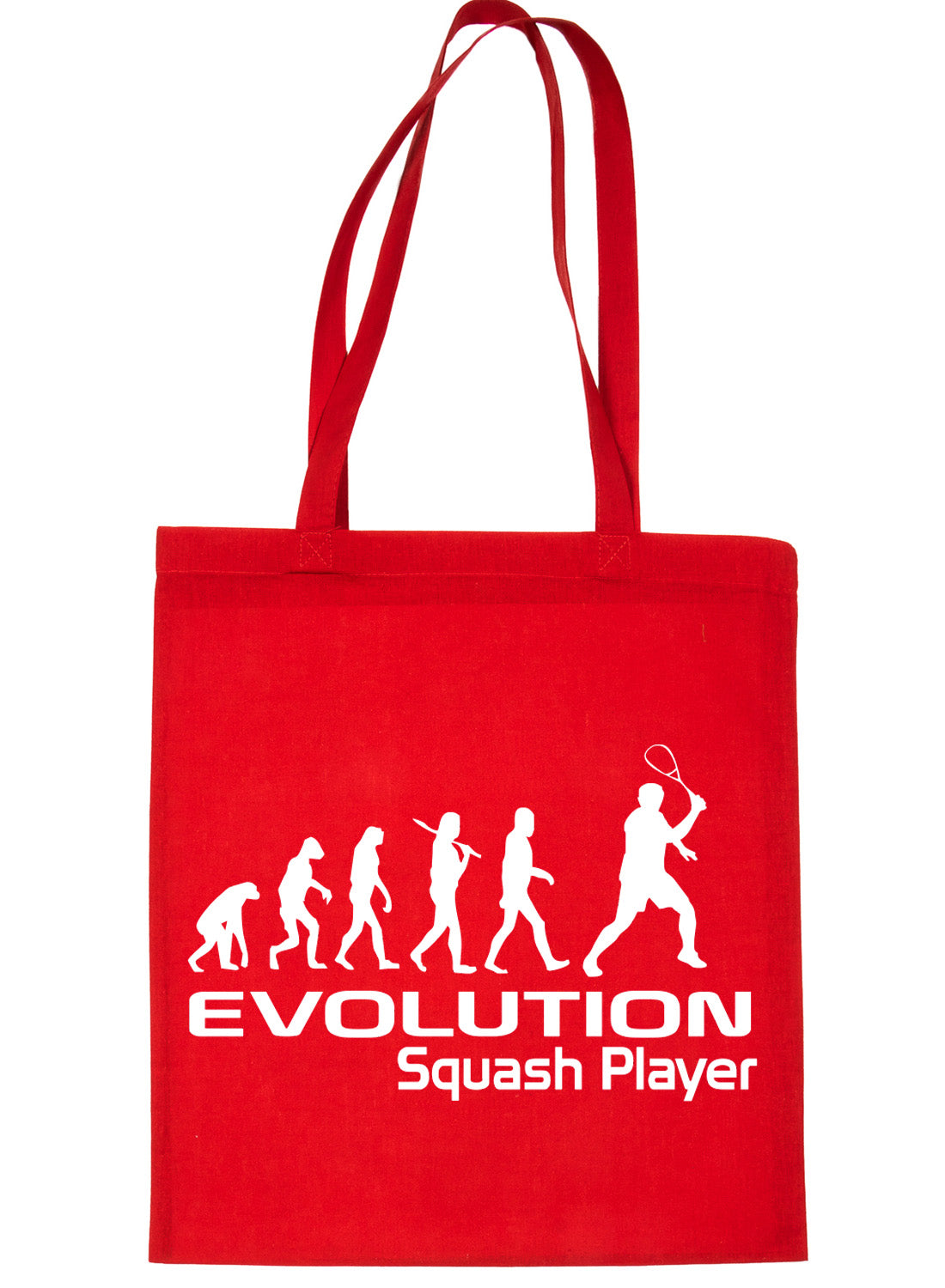 Evolution Of Squash Player Sports Shopping Tote Bag Ladies Gift