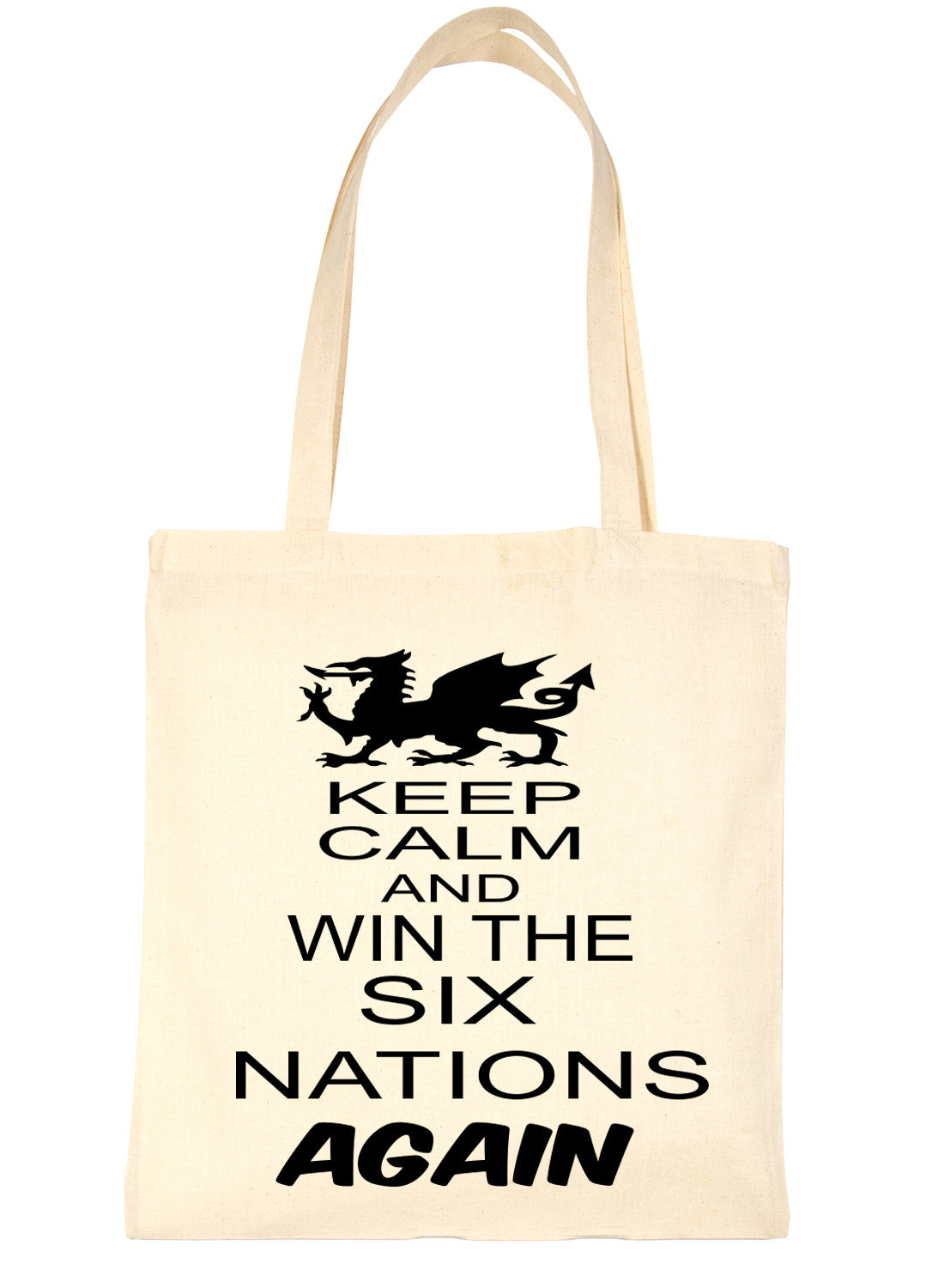 Welsh Rugby Keep Calm & Win The Six Nations Shopping Tote Bag Ladies Gift