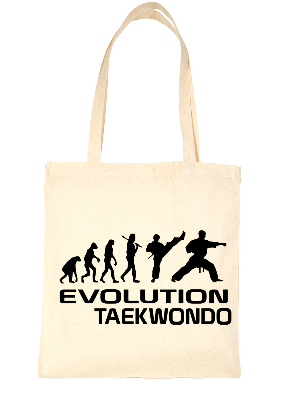 Evolution Of Taekwondo Martial Arts Karate Shopping Tote Bag Ladies Gift