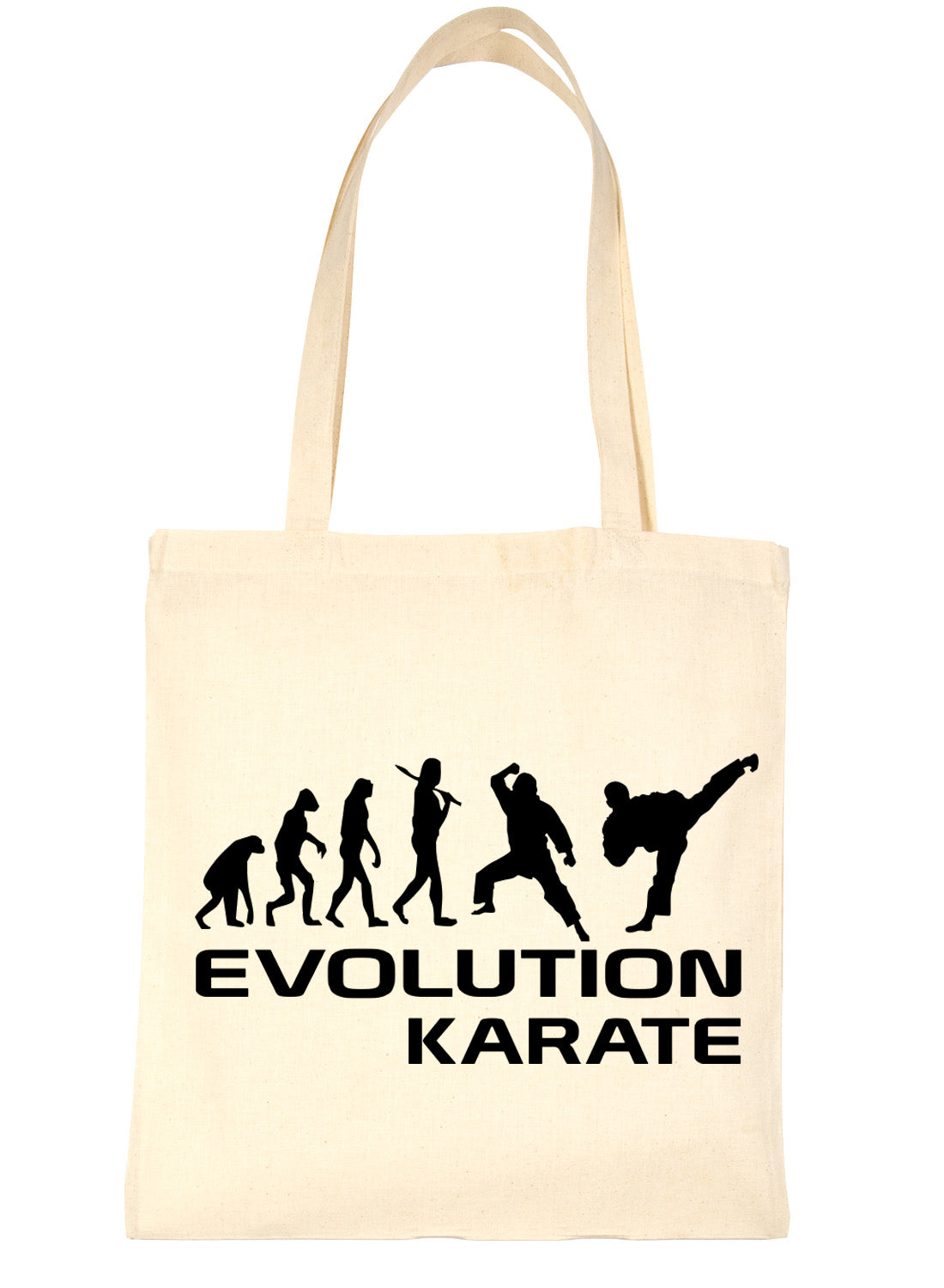 Evolution Of Karate Martial Arts Funny Shopping Tote Bag Ladies Gift