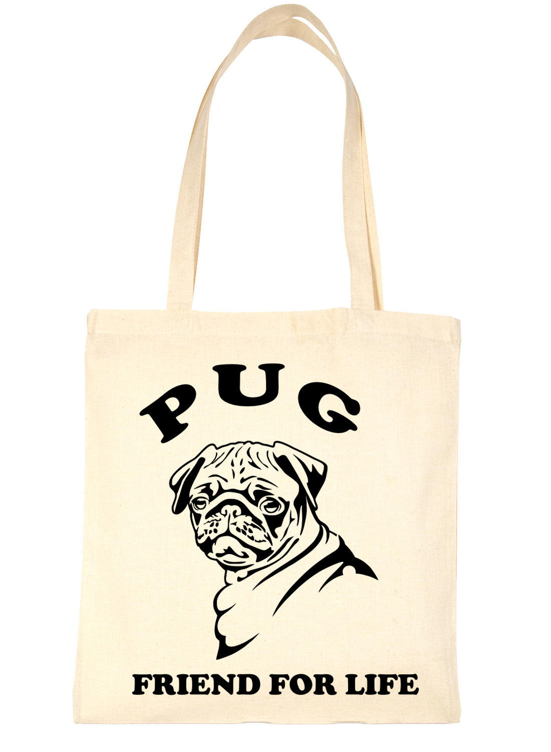 Pug Dog Lover Present Shopping Tote Bag Ladies Gift