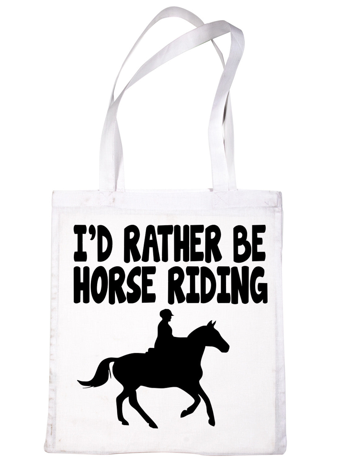 I'd Rather Be Horse Riding Pony Shopping Tote Bag Ladies Gift