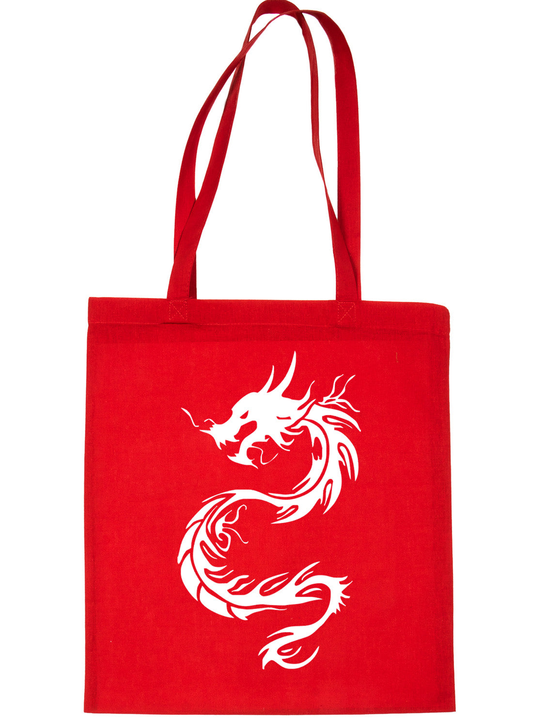 Tribal Dragon Tattoo Style Shopping Tote Bag