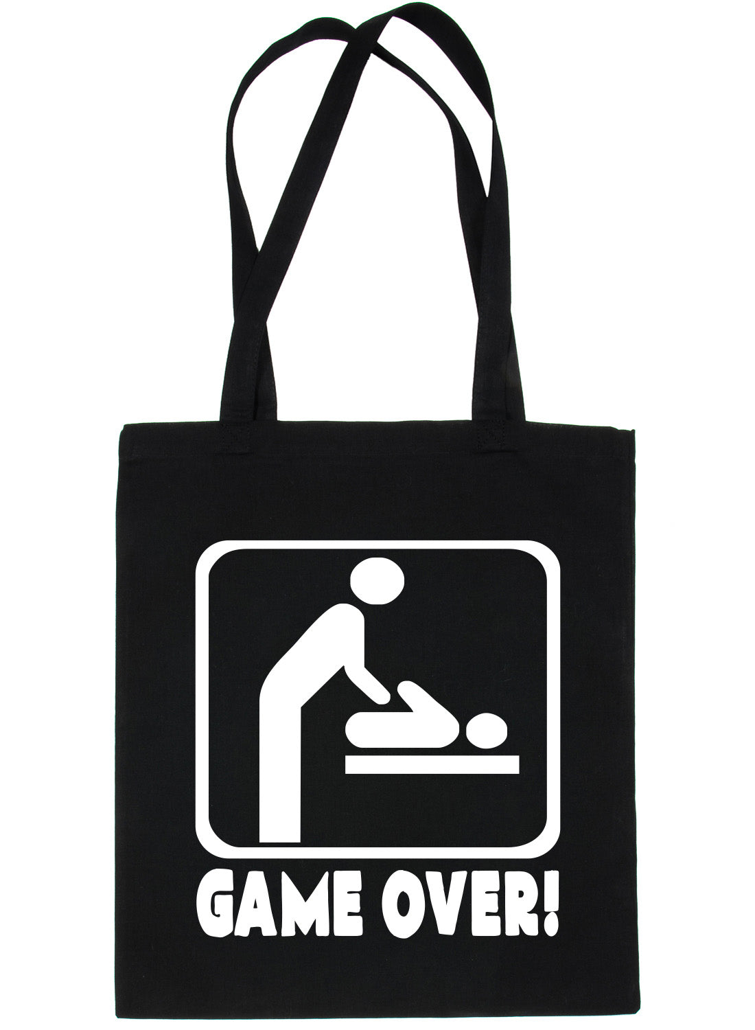 Game Over New Baby Christening Shopping Tote Bag Ladies Gift