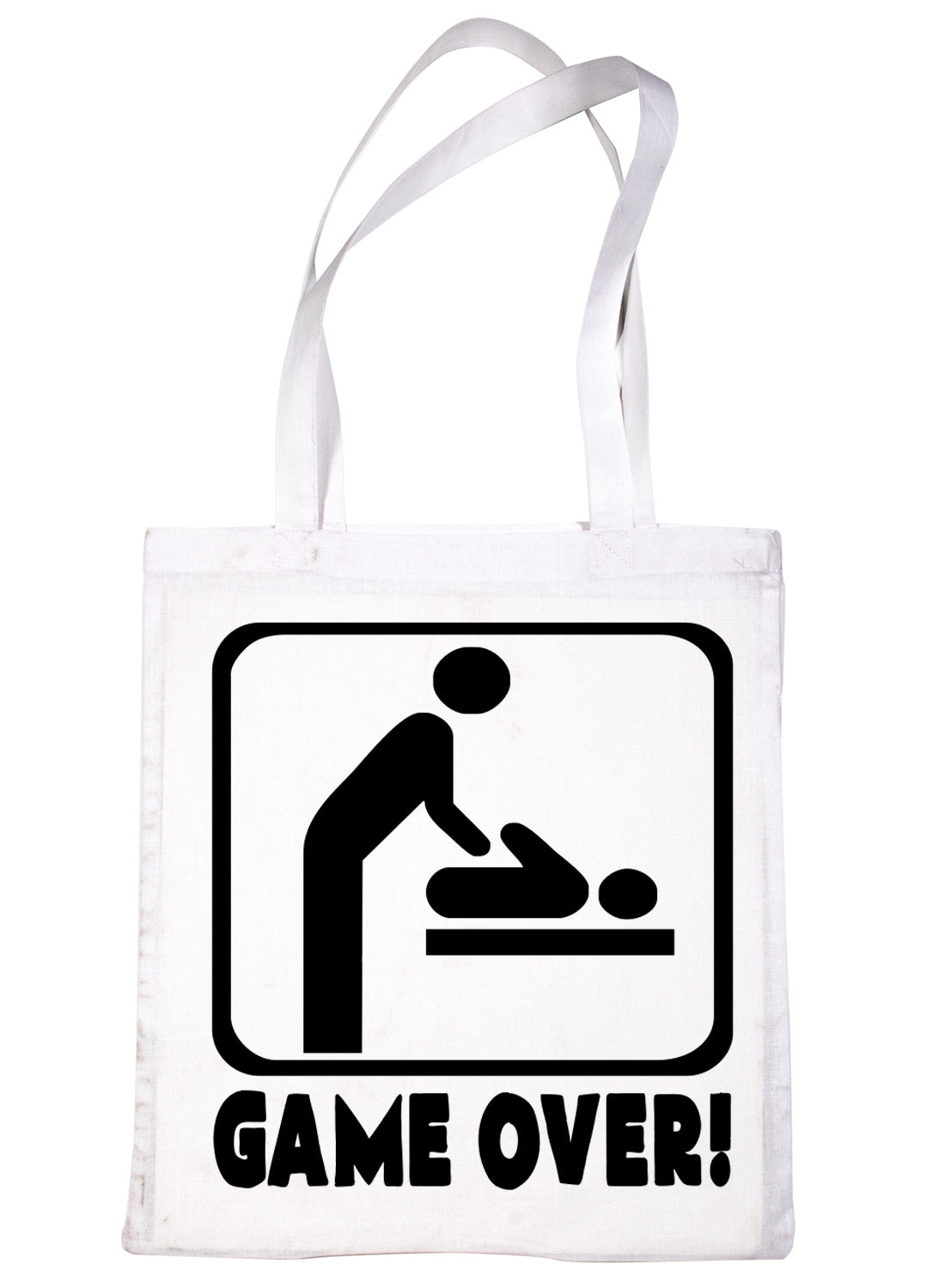 Game Over New Baby Christening Shopping Tote Bag Ladies Gift