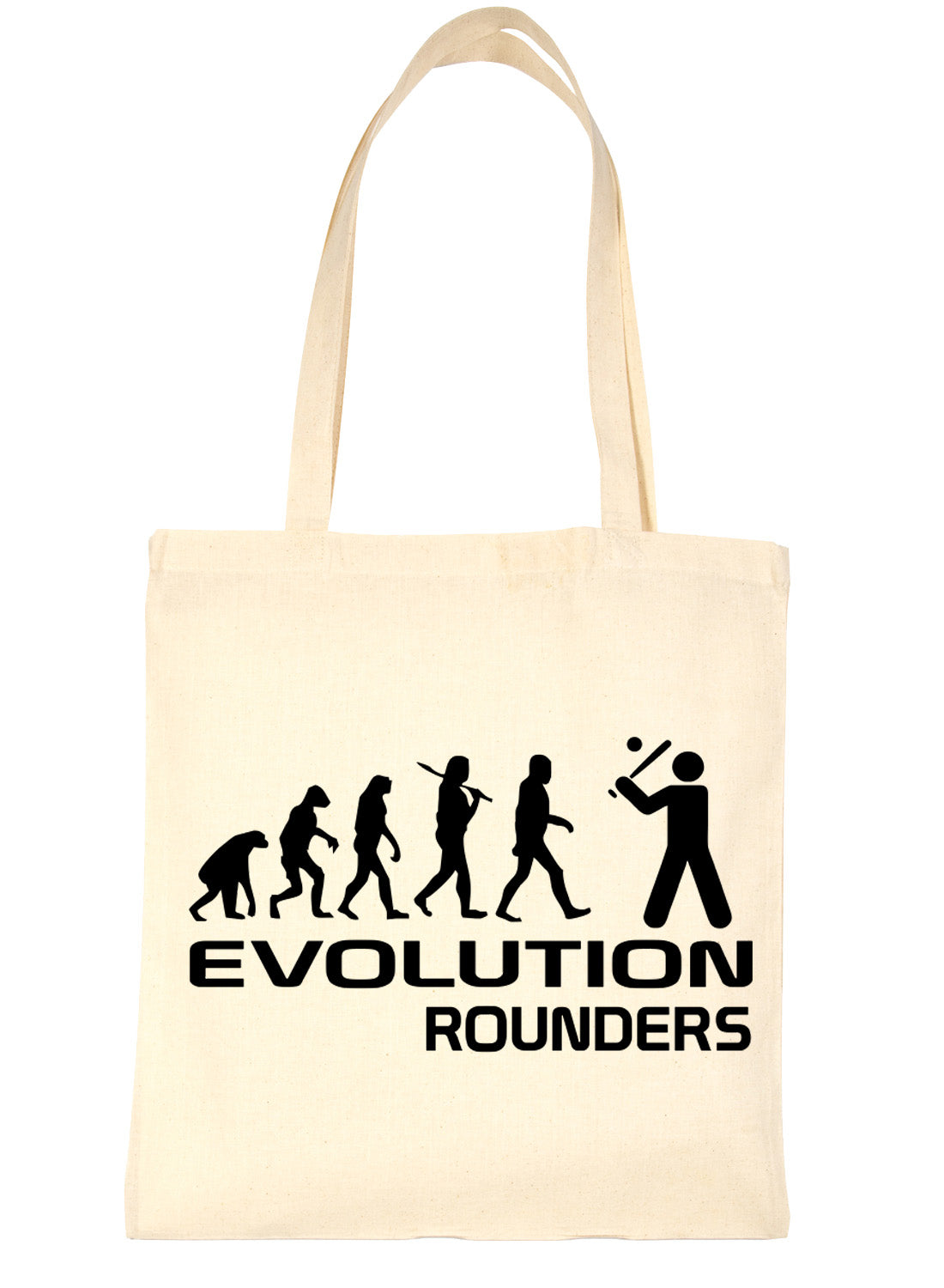Evolution Of Rounders Sport Funny Shopping Tote Bag Ladies Gift