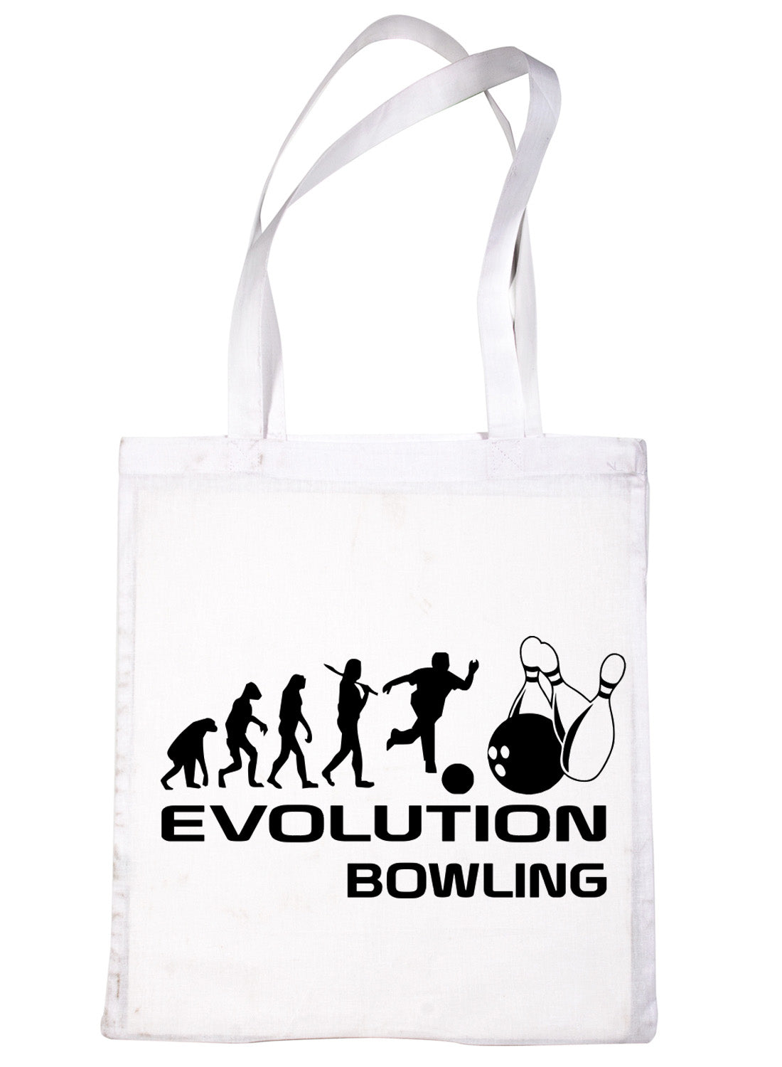 Evolution Of Ten Pin Bowling Funny Shopping Tote Bag Ladies Gift