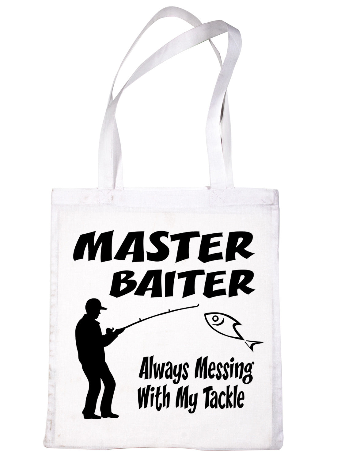 Master Baiter Angling Fishing Shopping Tote Bag For Life Ladies Gift