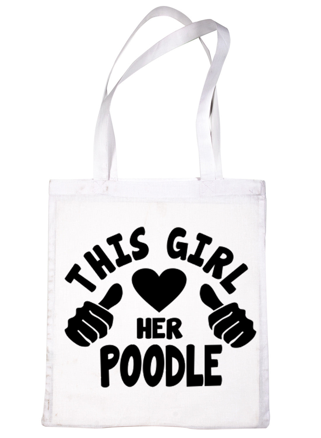 This Girl Loves Her Poodle Dog Lover Shopping Tote Bag For Life