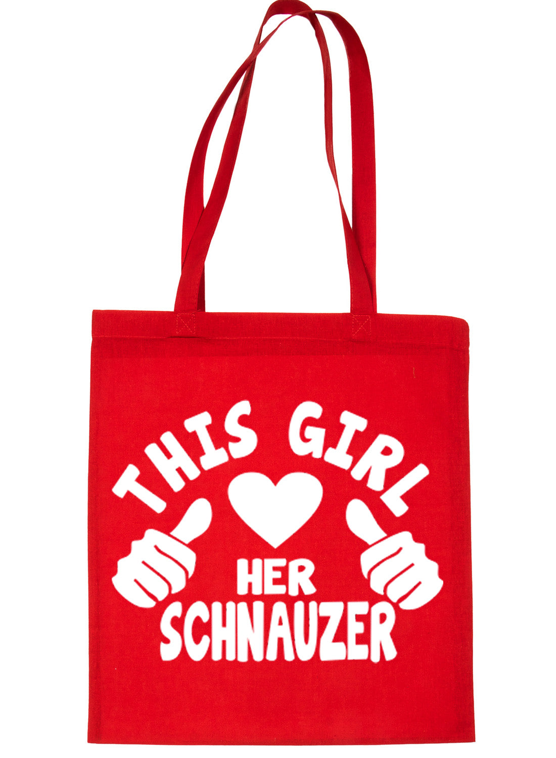 This Girl Loves Her Schnauzer Dog Lover Shopping Tote Bag For Life