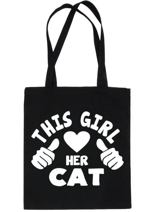 This Girl Loves Her Cat Lover Shopping Tote Bag For Life