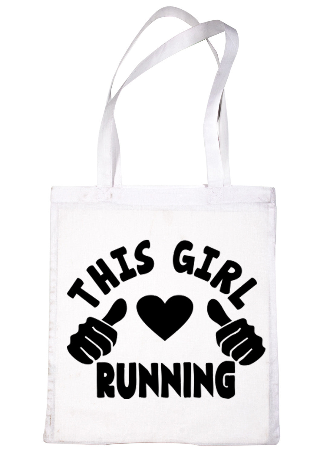 This Girl Loves Her Running Jogging Shopping Tote Bag For Life