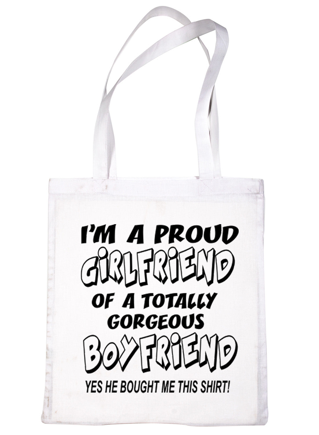 Proud Girlfriend Of Awesome Boyfriend Shopping Tote Bag For Life