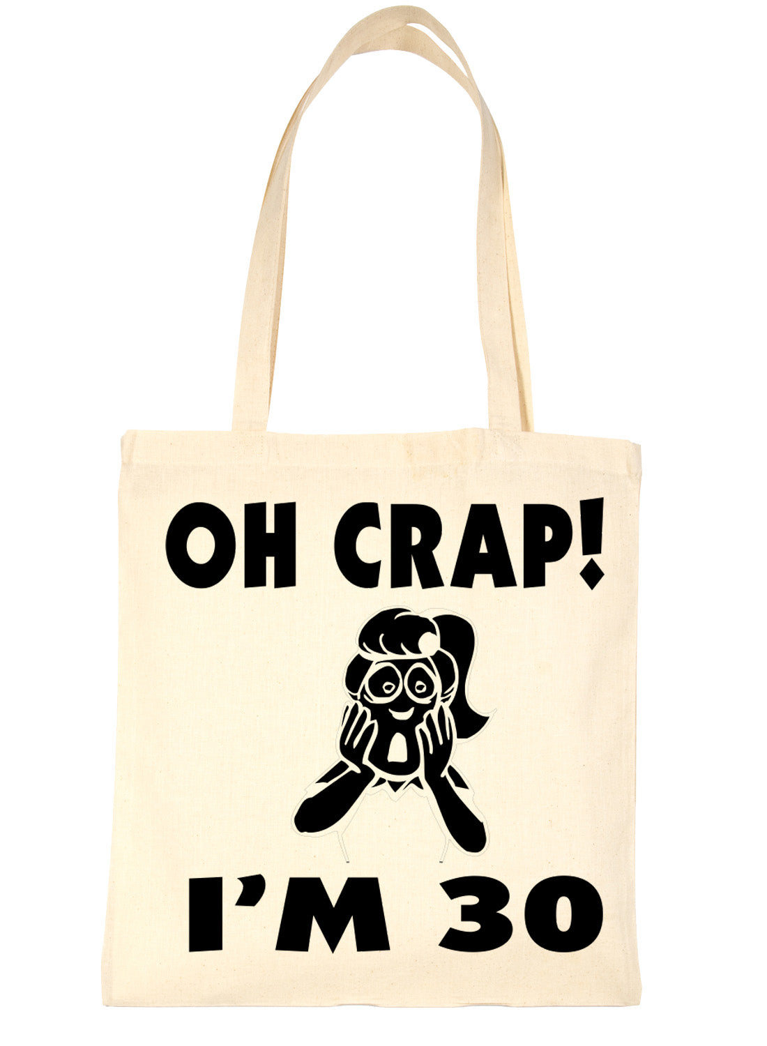 Oh Crap I'm 30 30th Birthday Funny Shopping Tote Bag For Life