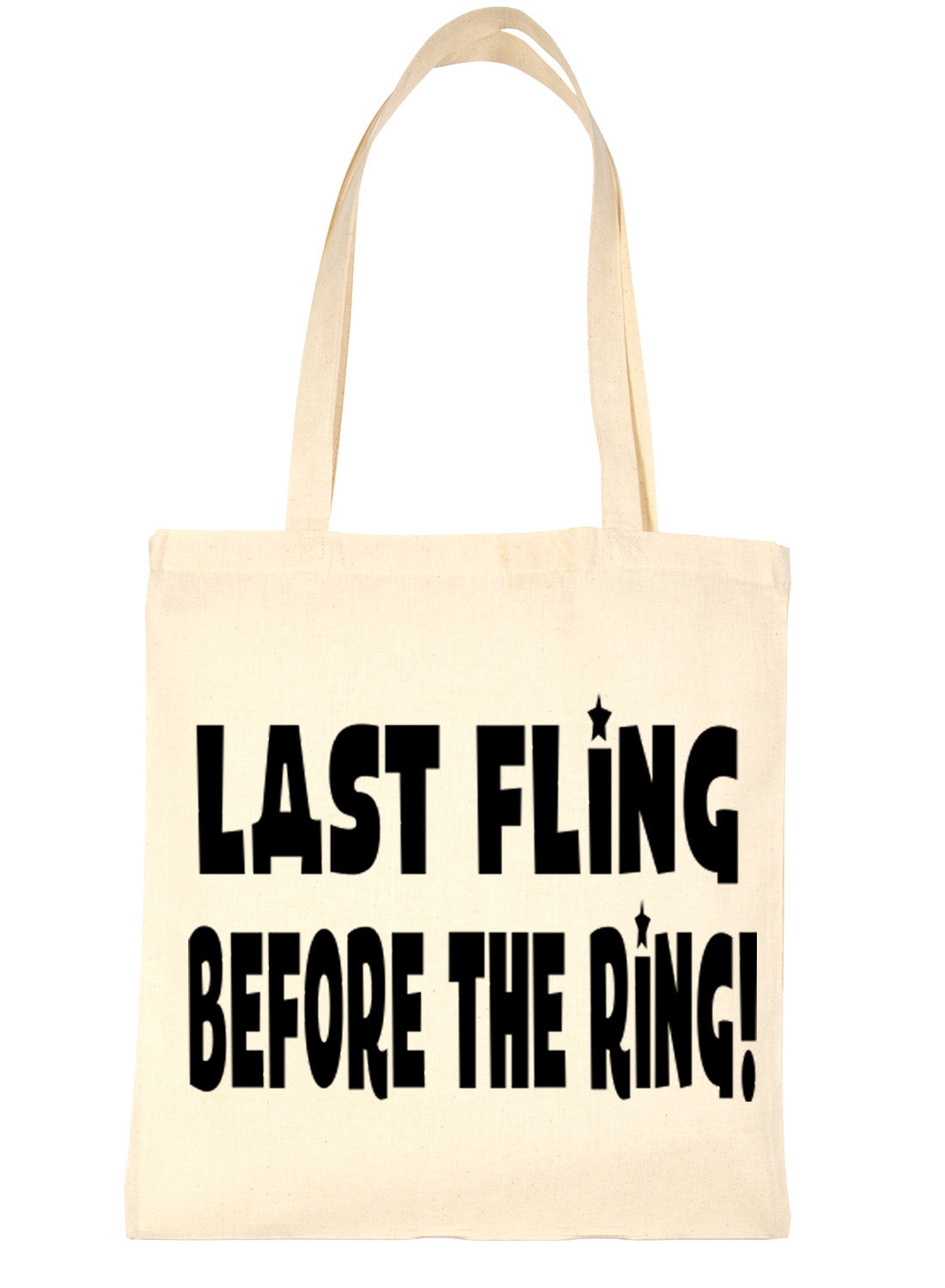 Last Fling Before The Ring Wedding Hen Party Shopping Tote Bag For Life