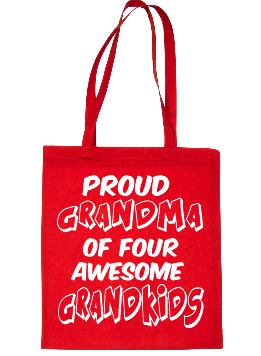 Proud Grandma Of 4 Grandchildren Shopping Tote Bag For Life