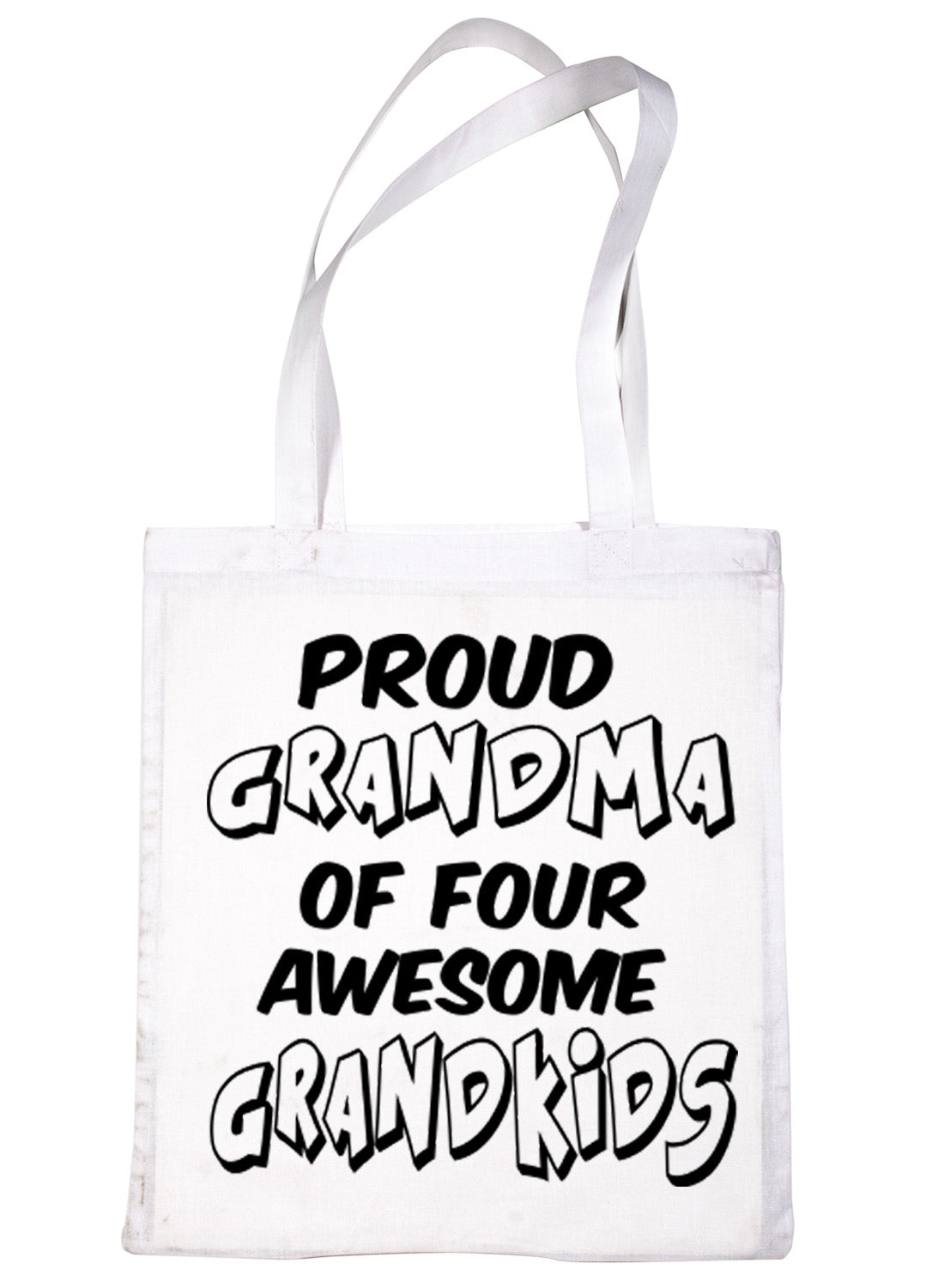 Proud Grandma Of 4 Grandchildren Shopping Tote Bag For Life